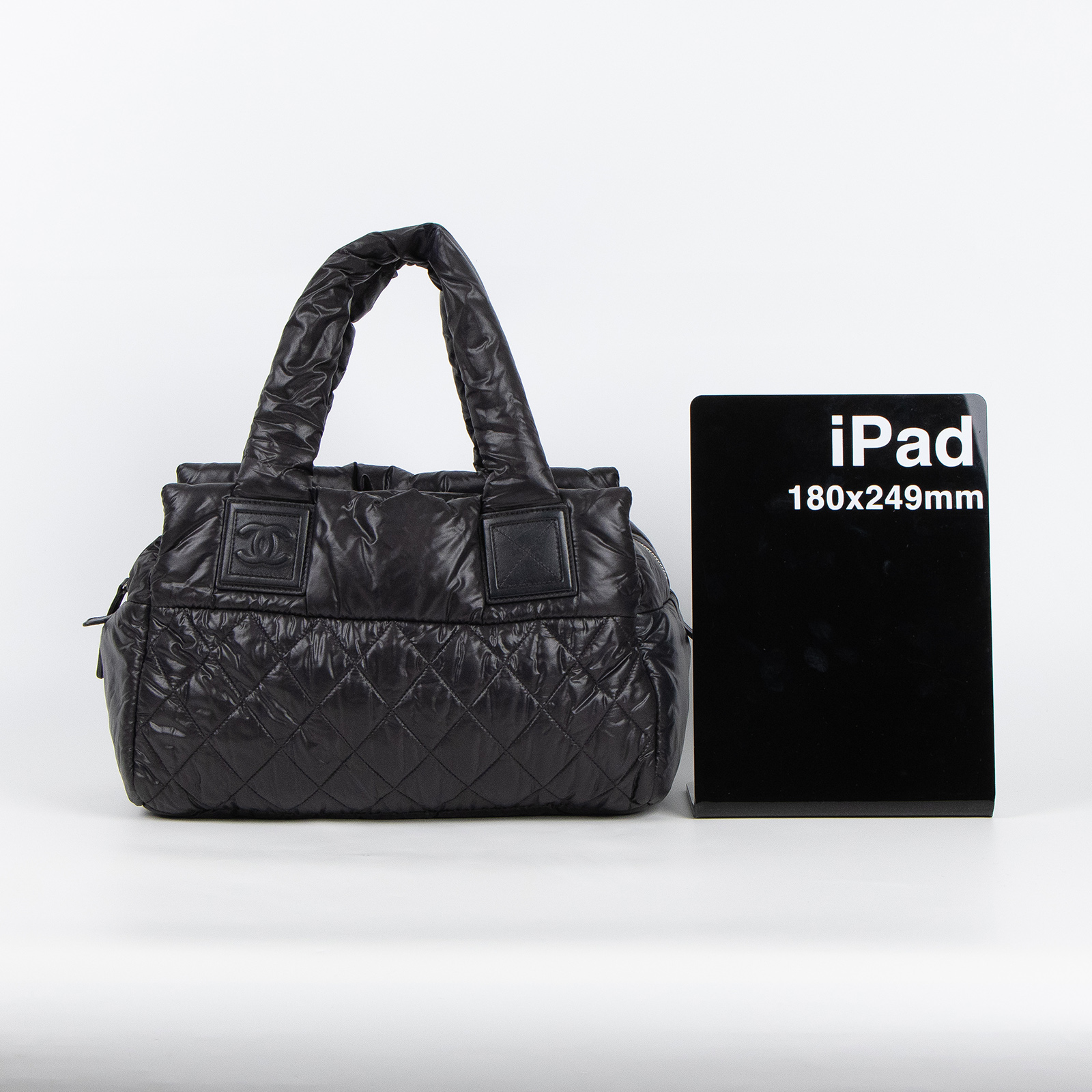 香奈兒 CHANEL Coco Cocoon 尼龍 手提 空氣包  16開黑COCO COCOON 保證卡