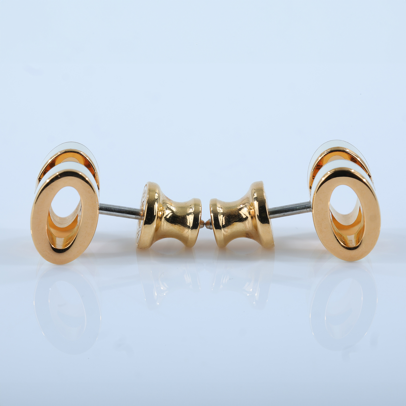 愛馬仕 Hermes Mini Pop H 耳釘 白色 H608002Fv49 ST0251 白拚金POP H耳環 原廠盒子