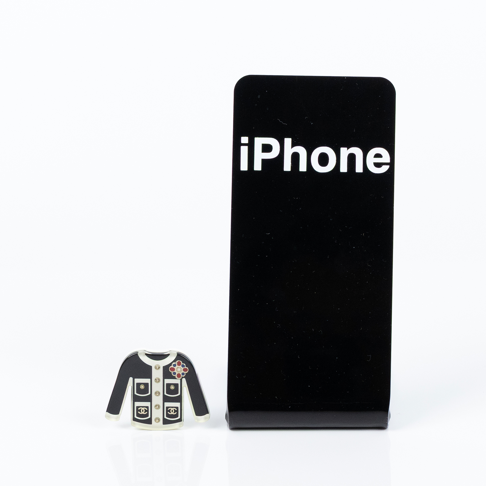 香奈兒 CHANEL 胸針 AB1261 Y47619D19 P 黑外套胸針 原廠盒子/購買證明影本