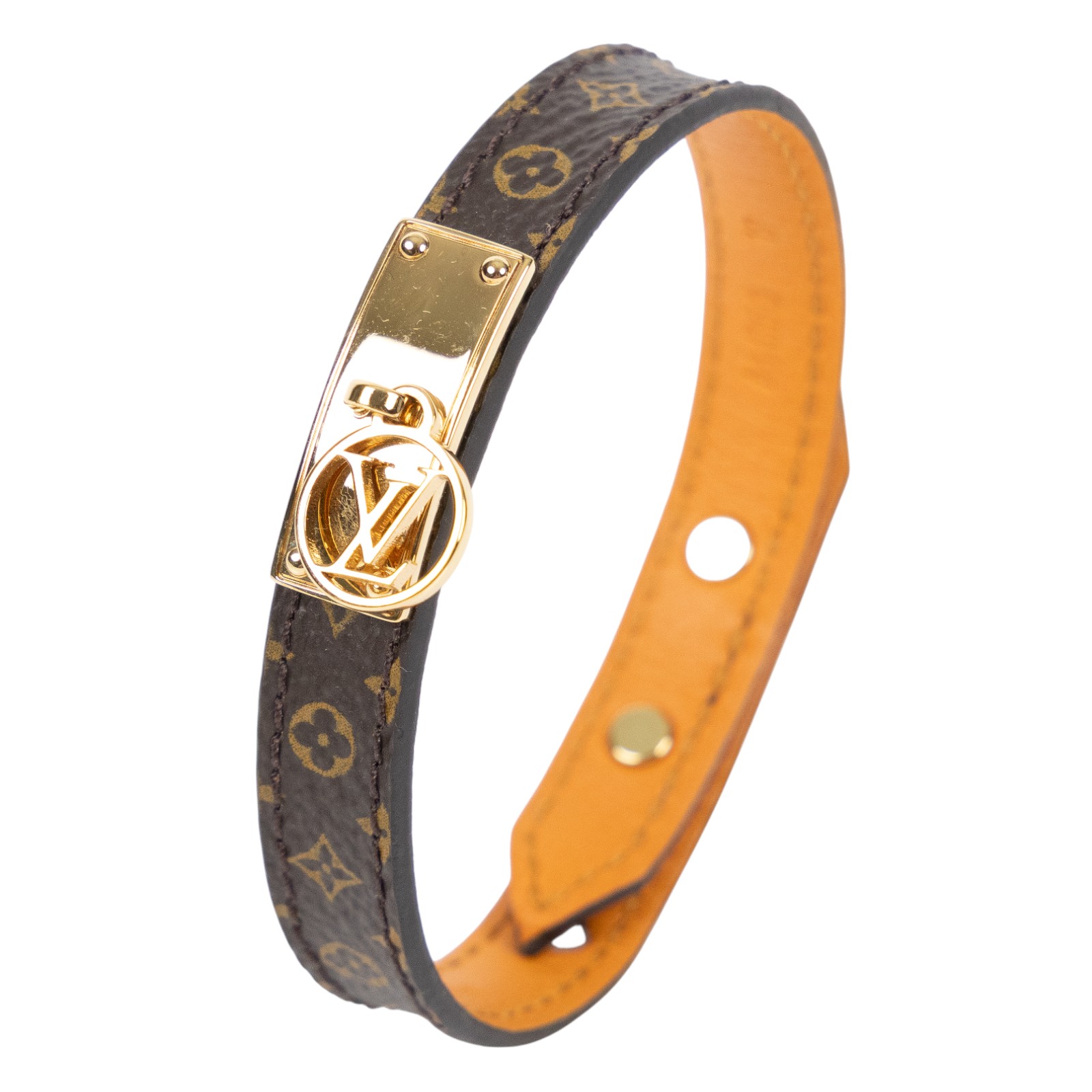 路易威登 LOUIS VUITTON Lo go Mania 手鐲 M4150E MANIA經典花紋LOGO手環 原廠盒子/防塵袋