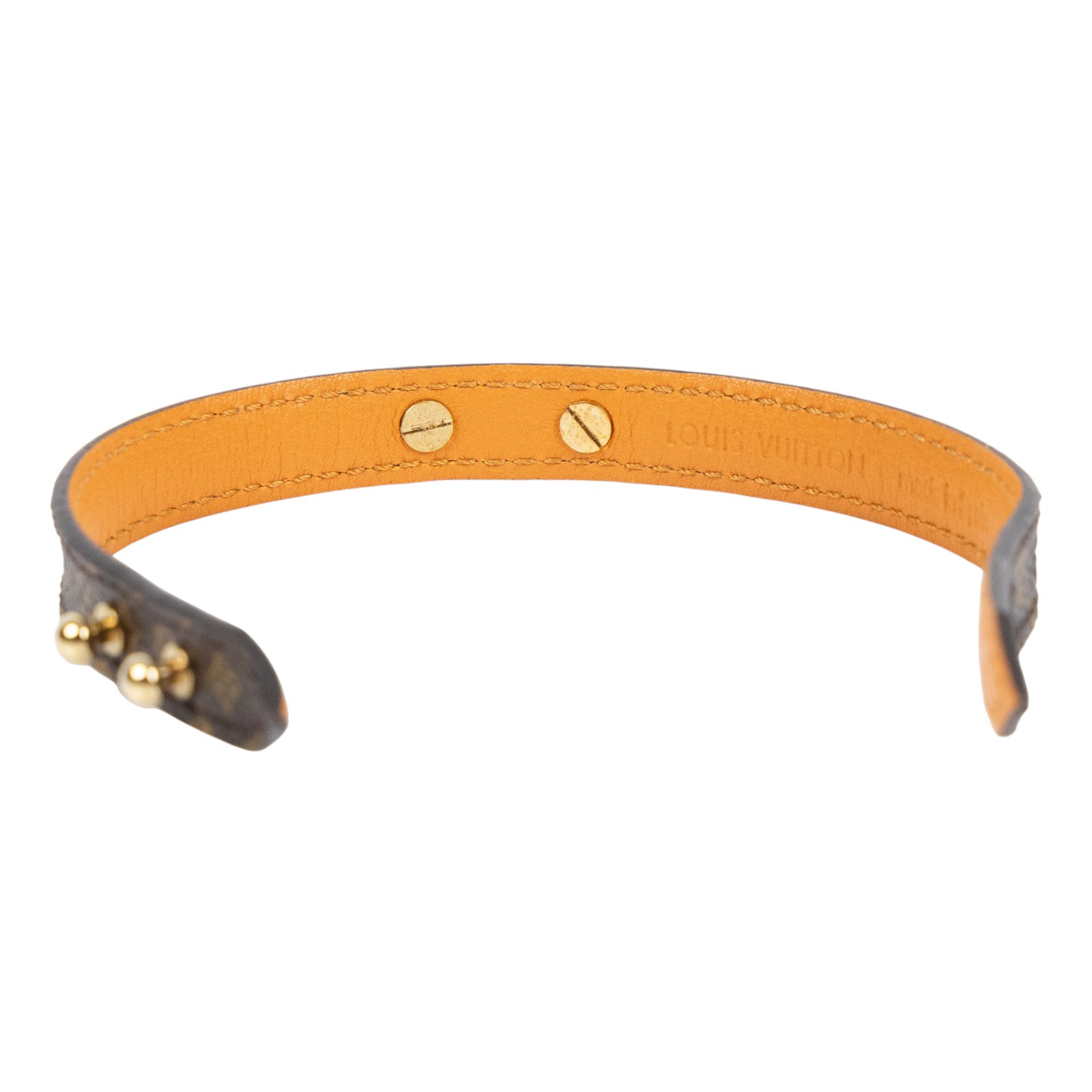 路易威登 LOUIS VUITTON Lo go Mania 手鐲 M4150E MANIA經典花紋LOGO手環 原廠盒子/防塵袋