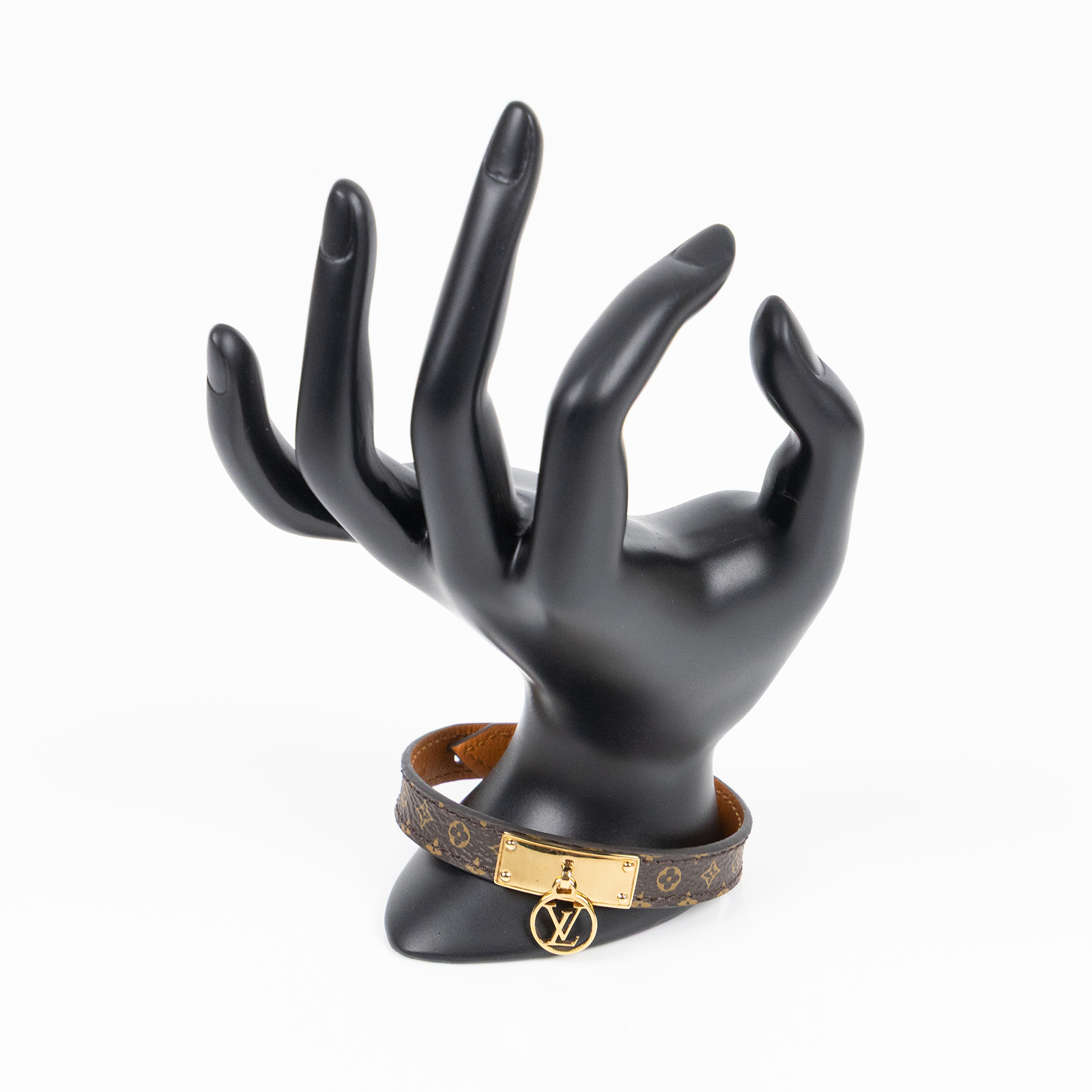 路易威登 LOUIS VUITTON Lo go Mania 手鐲 M4150E MANIA經典花紋LOGO手環 原廠盒子/防塵袋