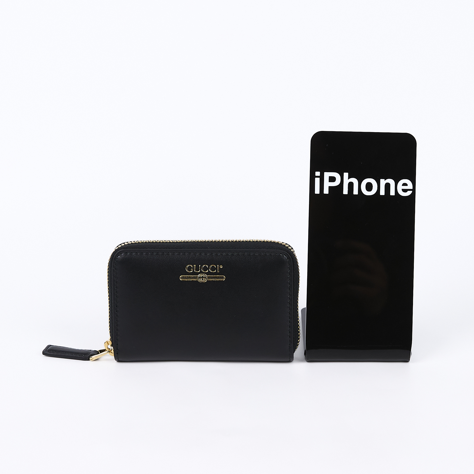 古馳 GUCCI 拉鍊卡夾 零錢包 547597 0YA0G 黑拉鍊零錢包 原廠盒子/防塵袋