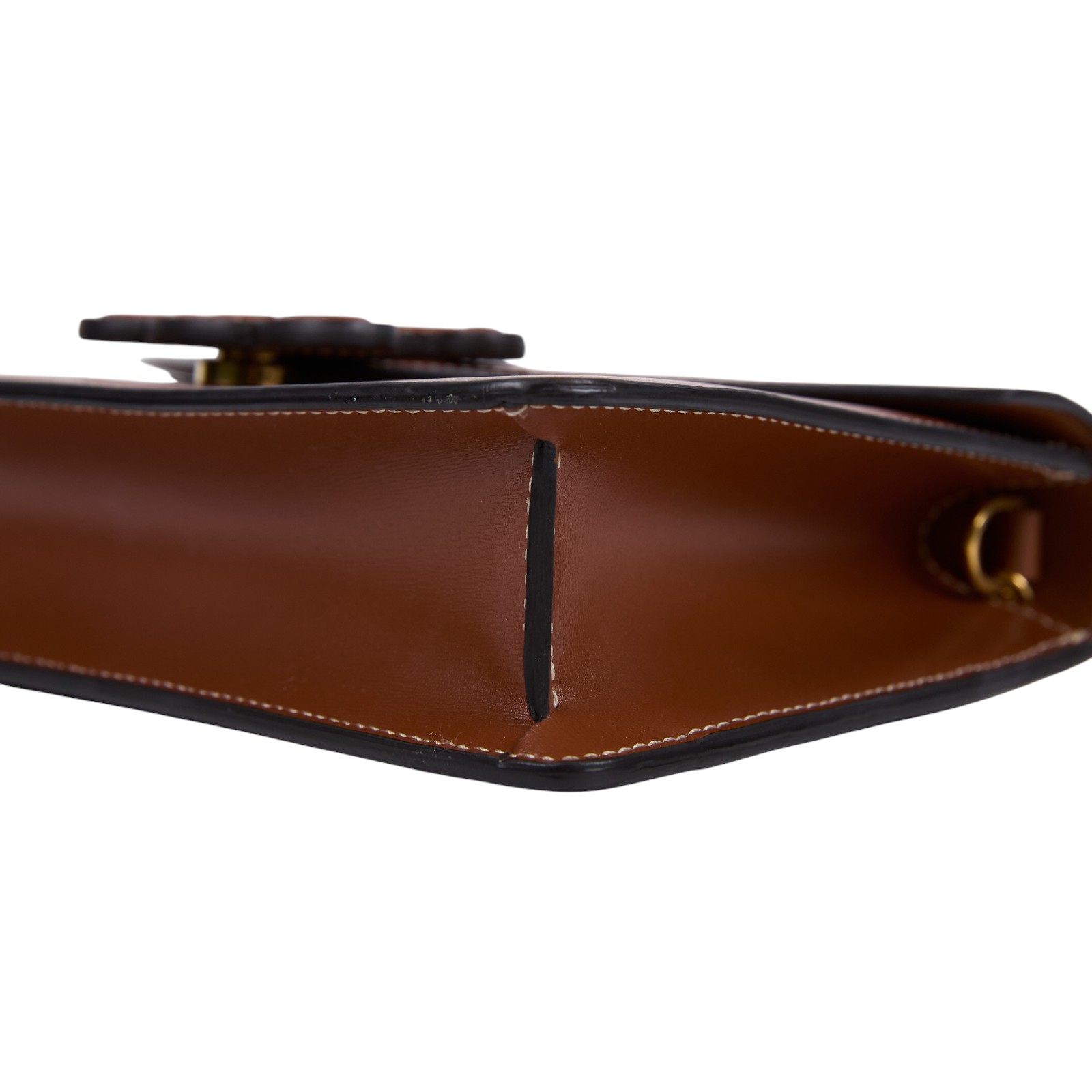 思琳 CELINE Margo 飾鍊錢包 10L043DPV 焦糖TRIOMPHE WOC 防塵袋