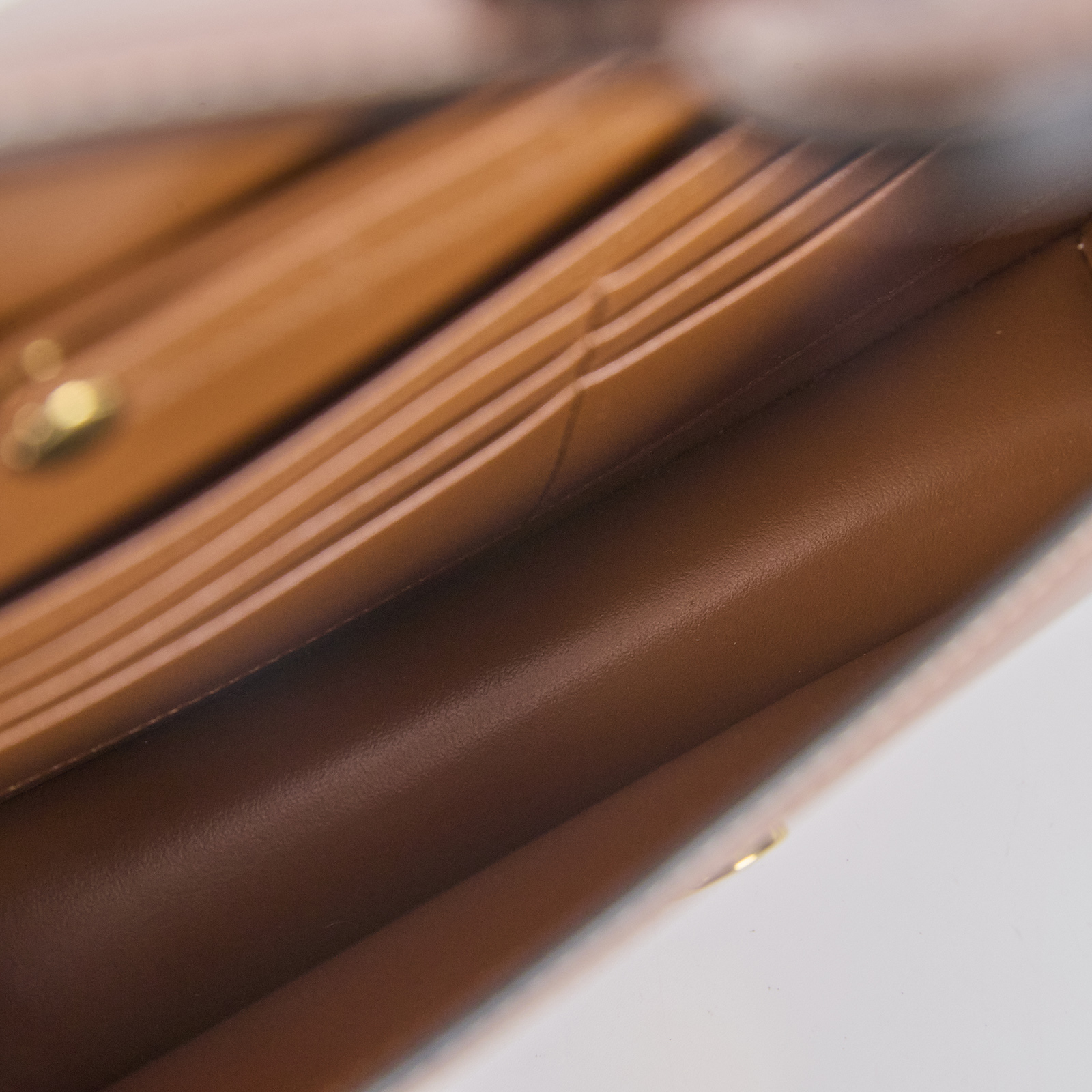 思琳 CELINE Margo 飾鍊錢包 10L043DPV 焦糖TRIOMPHE WOC 防塵袋