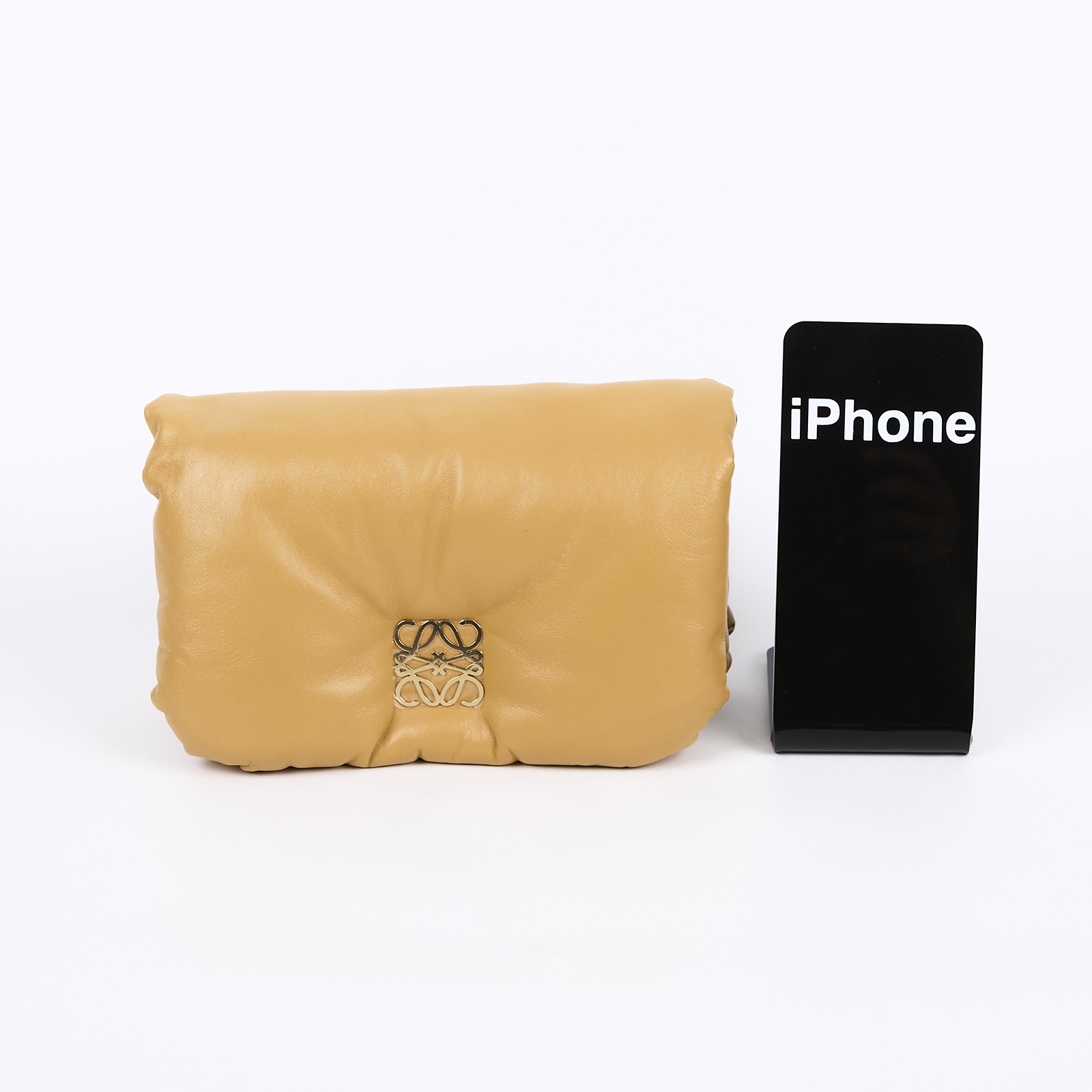 羅意威 LOEWE Mini Goya Puffer bag A896W56X01 薑黃GOYA PUFFER MINI 防塵袋/背帶