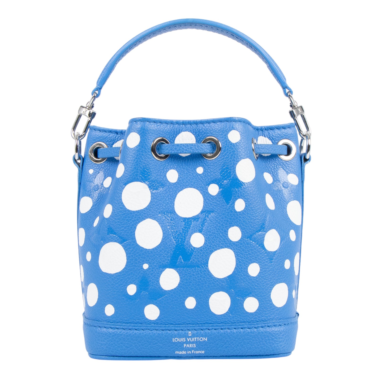 路易威登 LOUIS VUITTON Nano Noé 草間彌生聯名 束口水桶包 M81985 晶片款  原廠盒子/防塵袋/購買證明