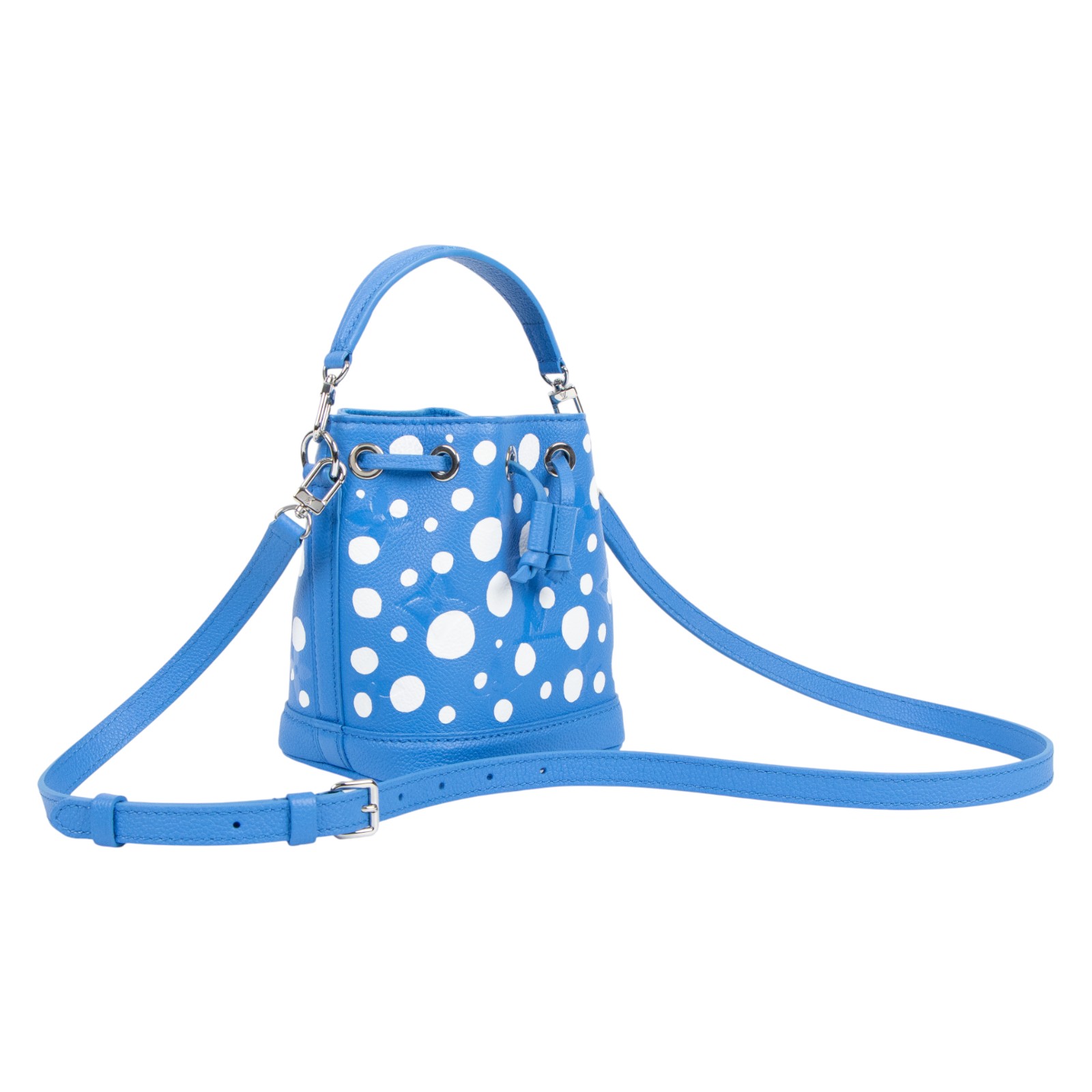 路易威登 LOUIS VUITTON Nano Noé 草間彌生聯名 束口水桶包 M81985 晶片款  原廠盒子/防塵袋/購買證明