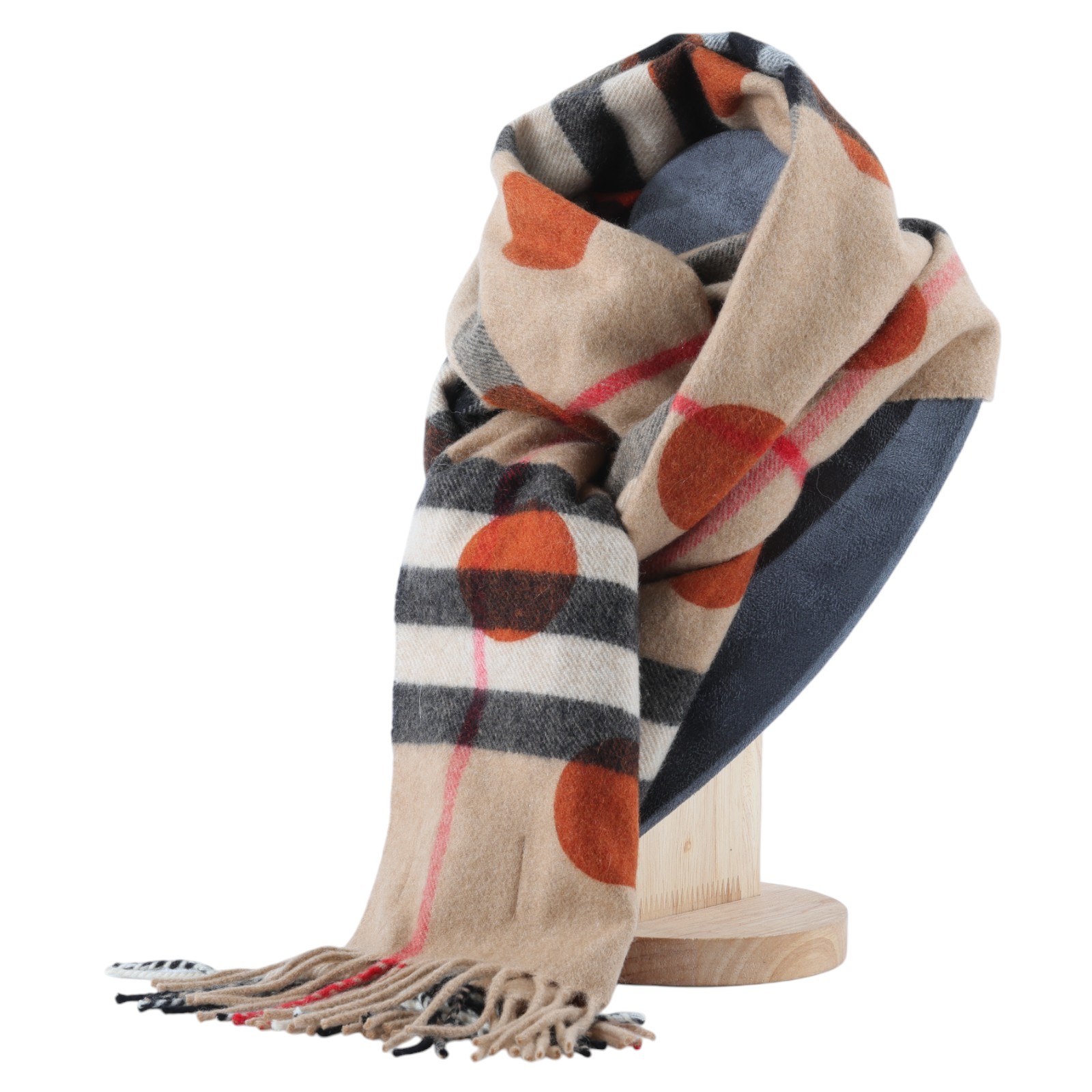 博柏利 BURBERRY 喀什米爾羊毛 圍巾  格紋圍巾 無附屬品