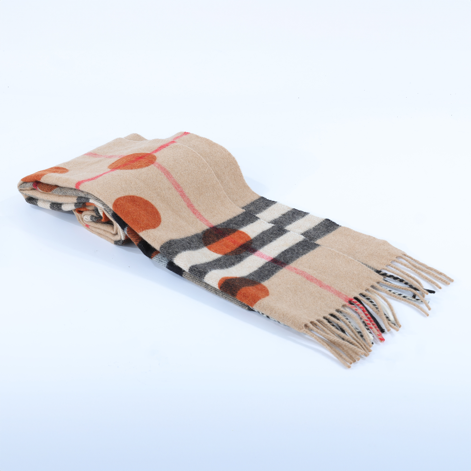 博柏利 BURBERRY 喀什米爾羊毛 圍巾  格紋圍巾 無附屬品