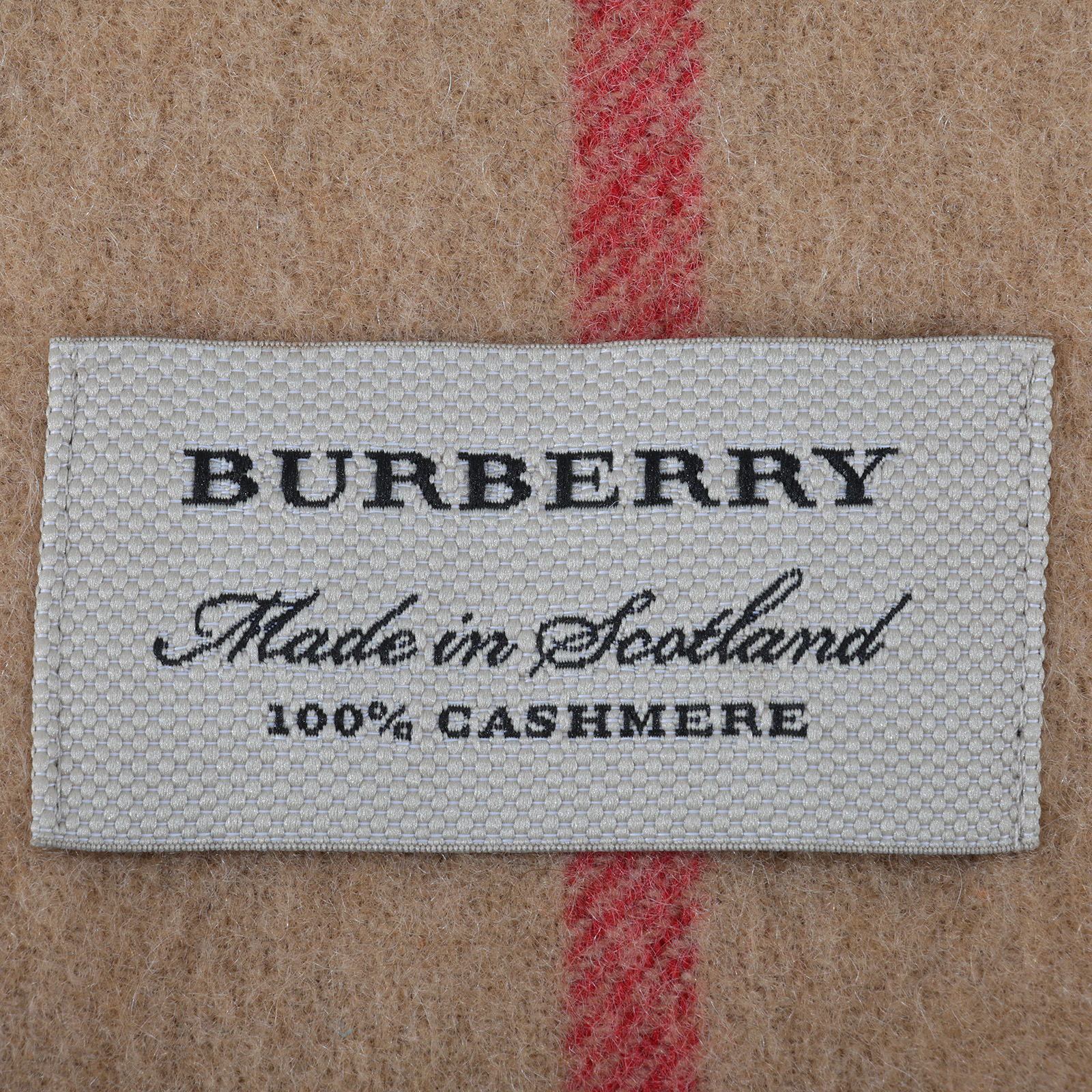 博柏利 BURBERRY 喀什米爾羊毛 圍巾  格紋圍巾 無附屬品