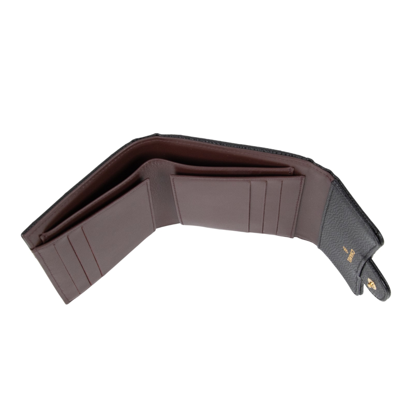 香奈兒 CHANEL 經典 小型 口蓋 皮夾 小牛皮 短夾  AP0231 Y01864 晶片款 黑荔枝短夾 原廠盒子/防塵袋/購買證明