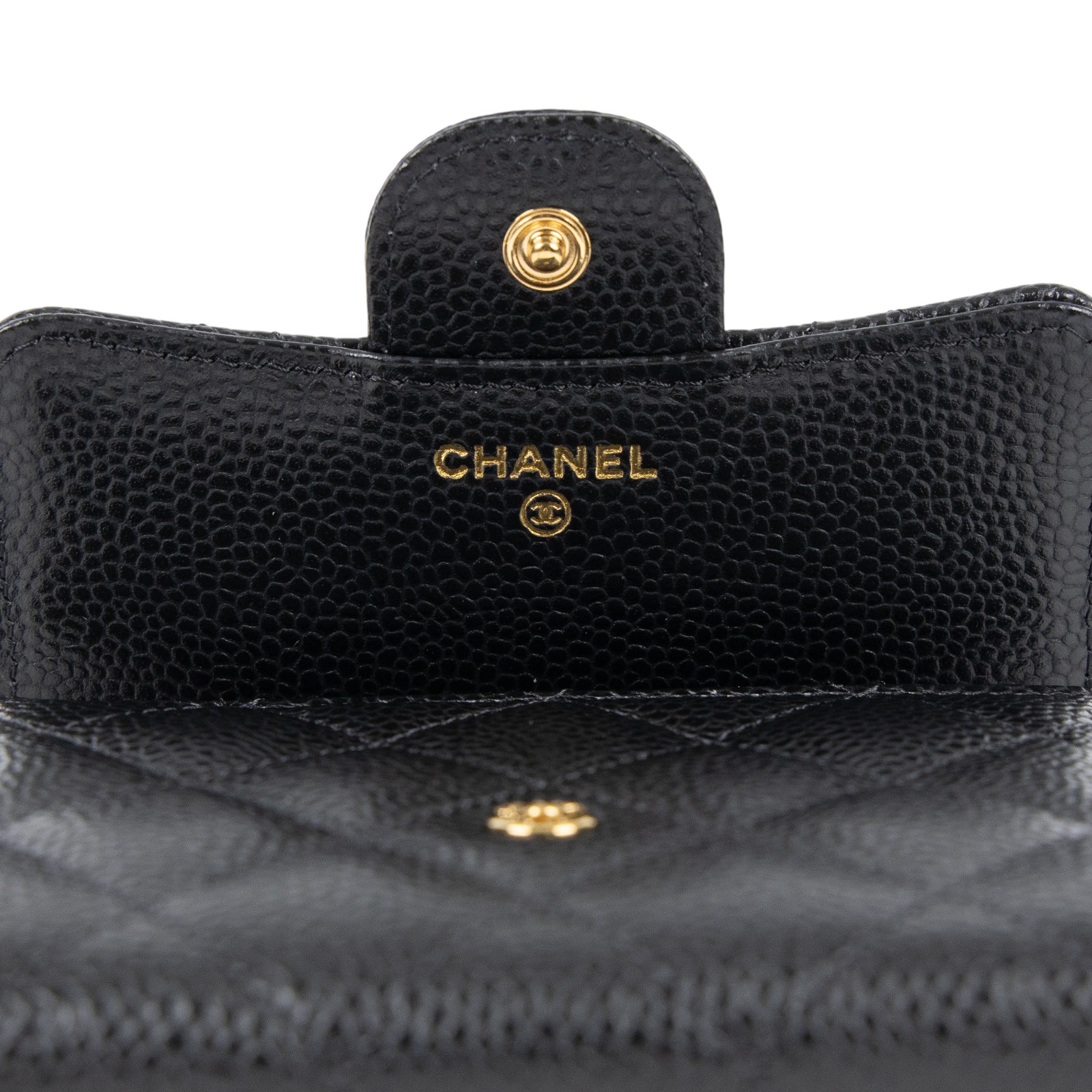 香奈兒 CHANEL 經典 小型 口蓋 皮夾 小牛皮 短夾  AP0231 Y01864 晶片款 黑荔枝短夾 原廠盒子/防塵袋/購買證明