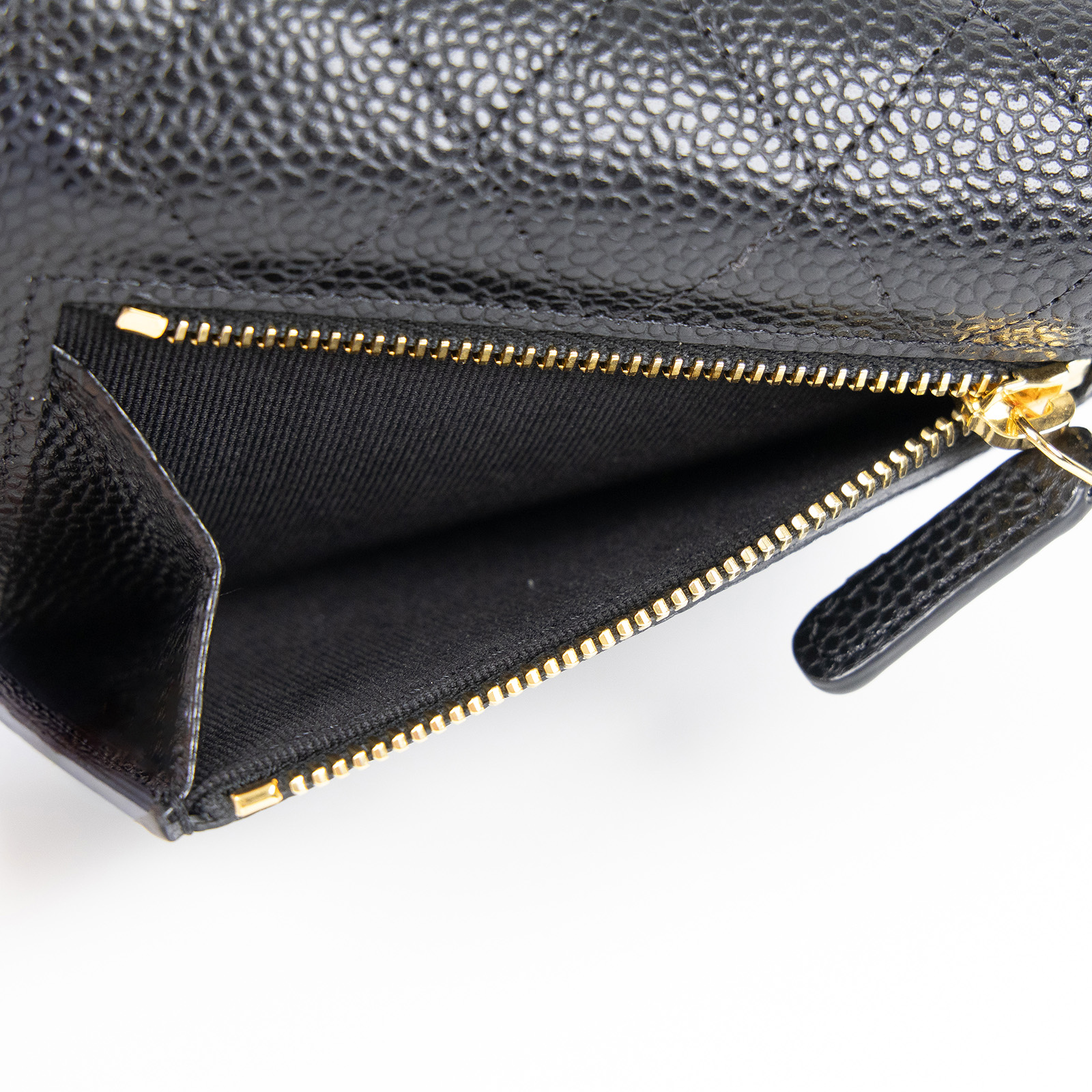 香奈兒 CHANEL 經典 小型 口蓋 皮夾 小牛皮 短夾  AP0231 Y01864 晶片款 黑荔枝短夾 原廠盒子/防塵袋/購買證明