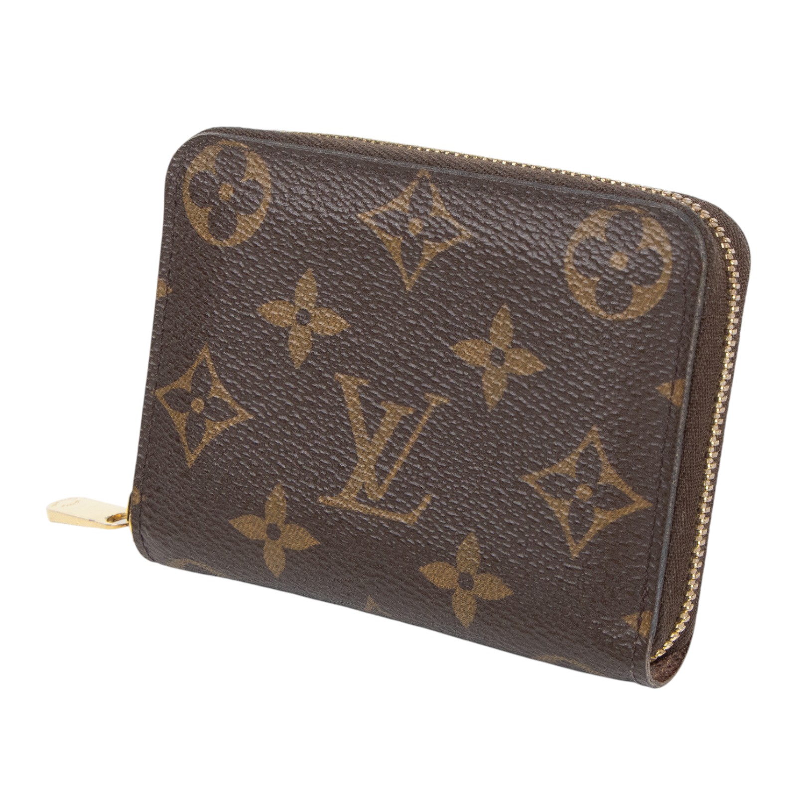 路易威登 LOUIS VUITTON 拉鏈零錢包 經典帆布 M60067 晶片款 原花拉鍊零錢包 原廠盒子/購買證明/防塵袋