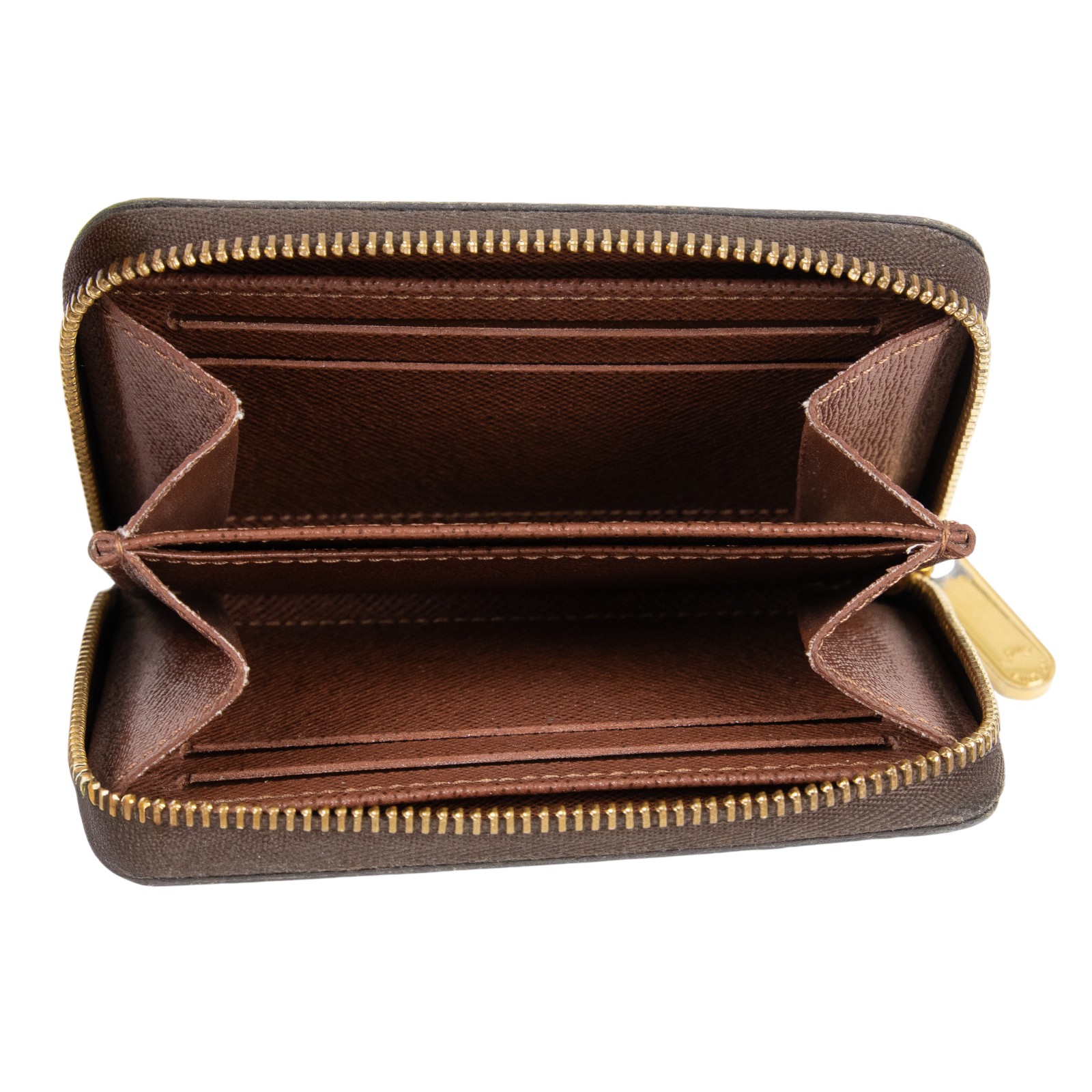 路易威登 LOUIS VUITTON 拉鏈零錢包 經典帆布 M60067 晶片款 原花拉鍊零錢包 原廠盒子/購買證明/防塵袋