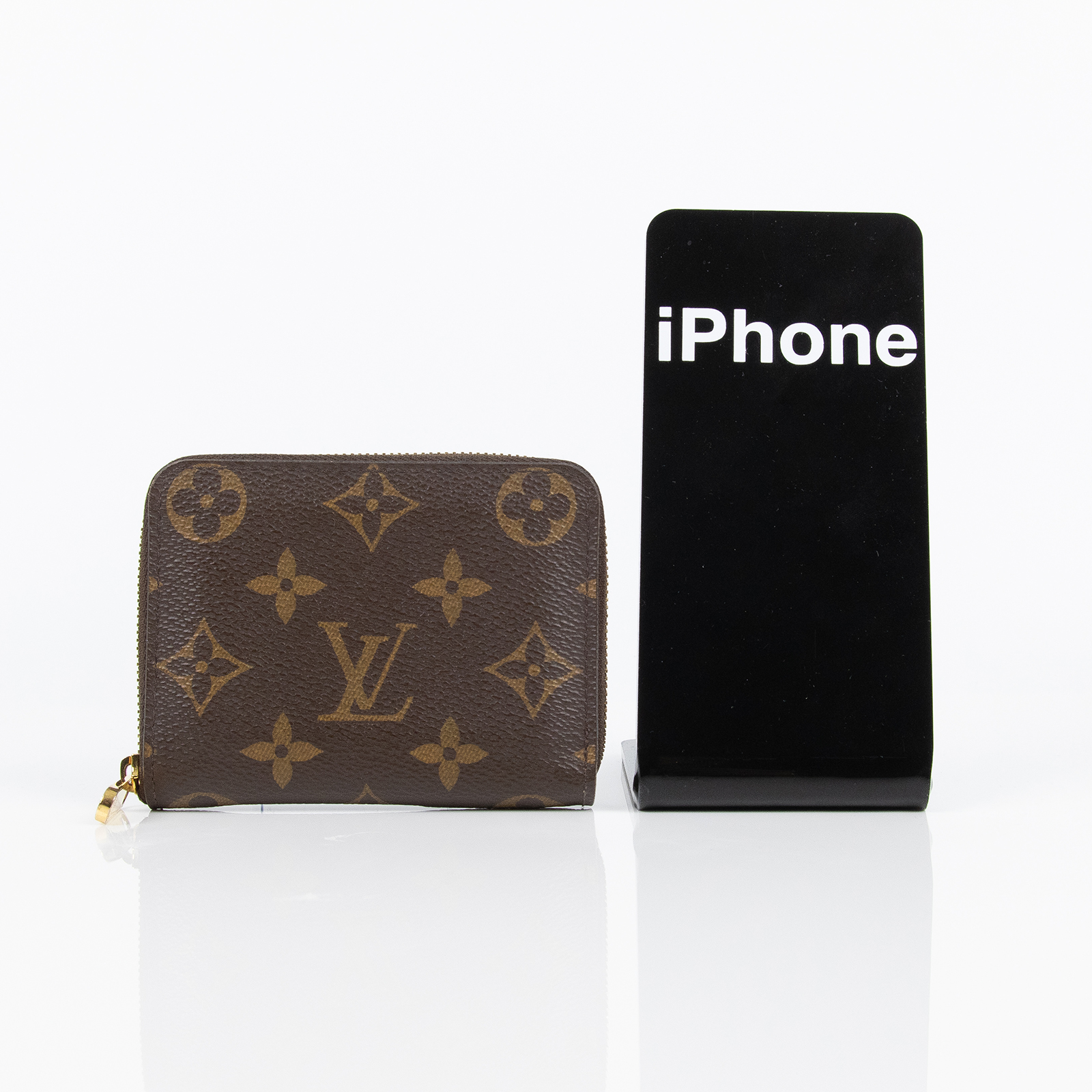 路易威登 LOUIS VUITTON 拉鏈零錢包 經典帆布 M60067 晶片款 原花拉鍊零錢包 原廠盒子/購買證明/防塵袋