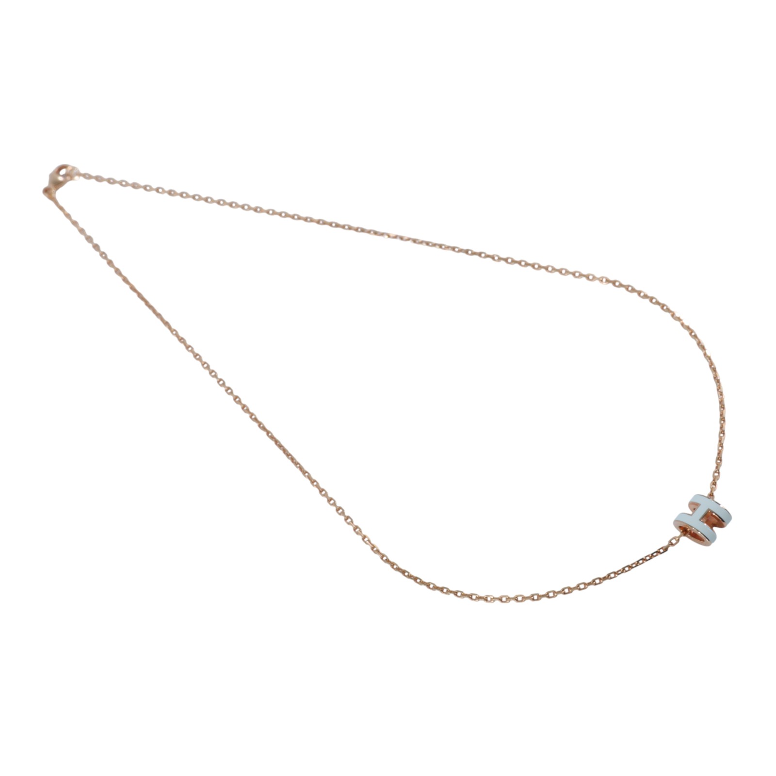 愛馬仕 Hermes Mini Pop H 墜飾 白色 H147992FO49 /ST0264 白/玫金POP耳環 MINI 原廠盒子/購買證明/防塵袋