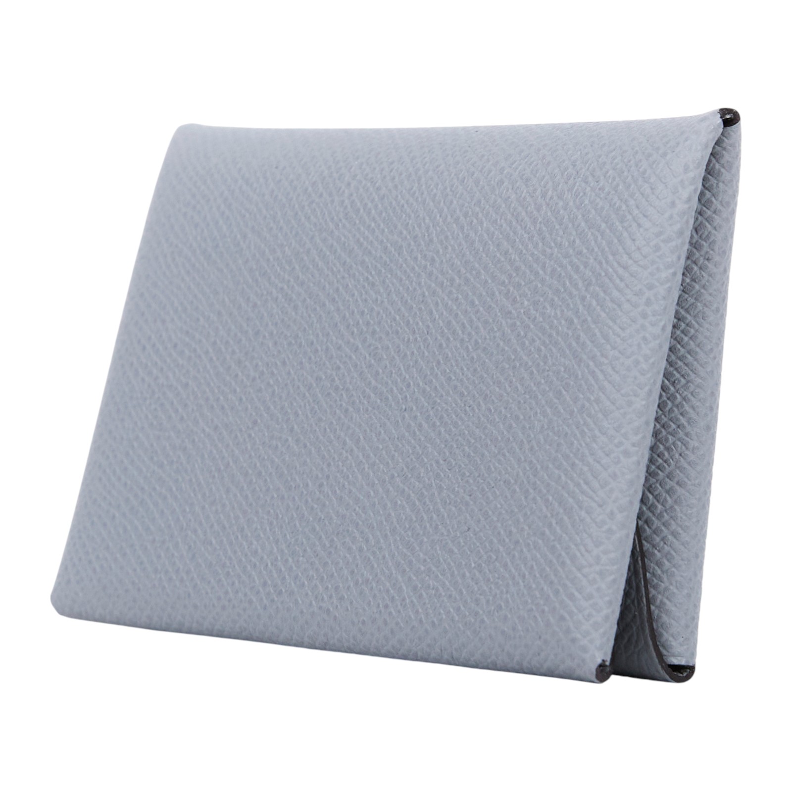 愛馬仕 Hermes Calvi Duo 卡包 木偶灰 銀色五金 H083035CKP0  K刻 P0木偶灰 CALVI DUO EPSOM 原廠盒子/購買證明