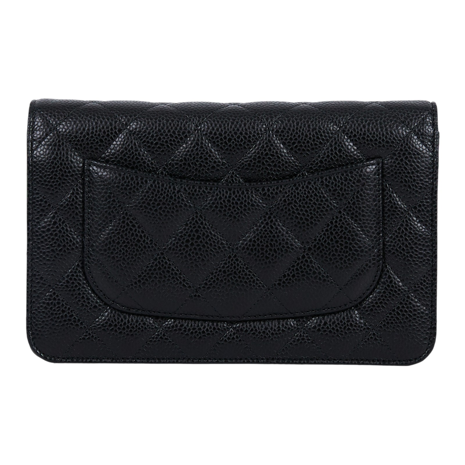 香奈兒 CHANEL CC LOGO 菱格紋 三用 woc 鏈帶包 A33814 晶片款 黑金荔枝COCO WOC 防塵袋/原廠盒子