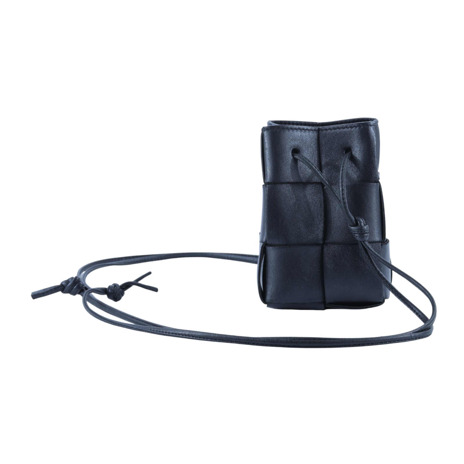 寶緹嘉 BOTTEGA VENETA Cassette 編織 迷你 水桶包 680217 黑CASSETTE MINI水桶包 無附屬品