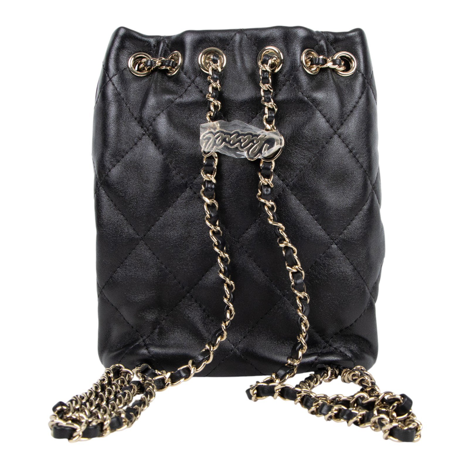 香奈兒 CHANEL 束口 後背包 AS4810 B16379 晶片款 黑羊束口後背包 原廠盒子/購買證明/防塵袋