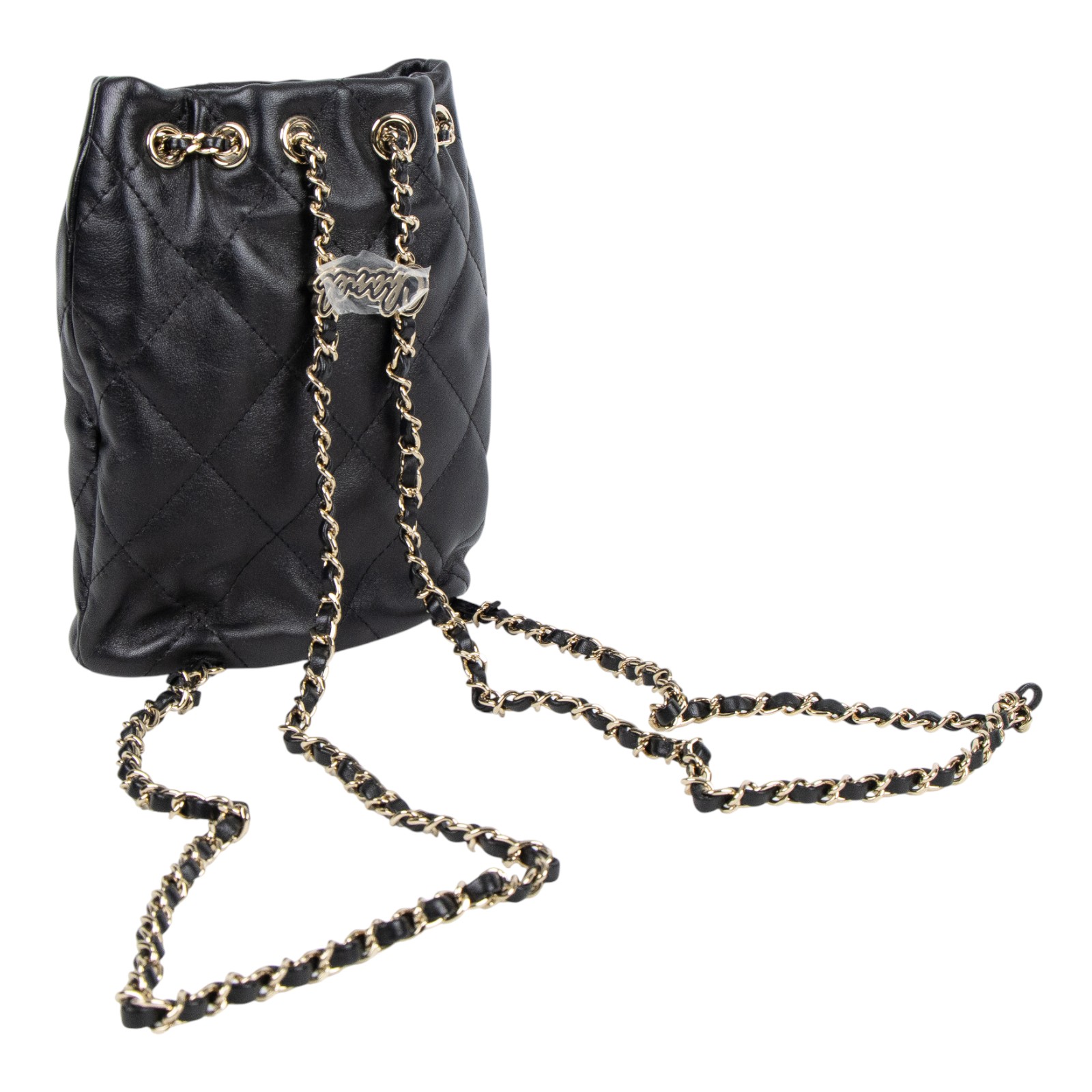 香奈兒 CHANEL 束口 後背包 AS4810 B16379 晶片款 黑羊束口後背包 原廠盒子/購買證明/防塵袋