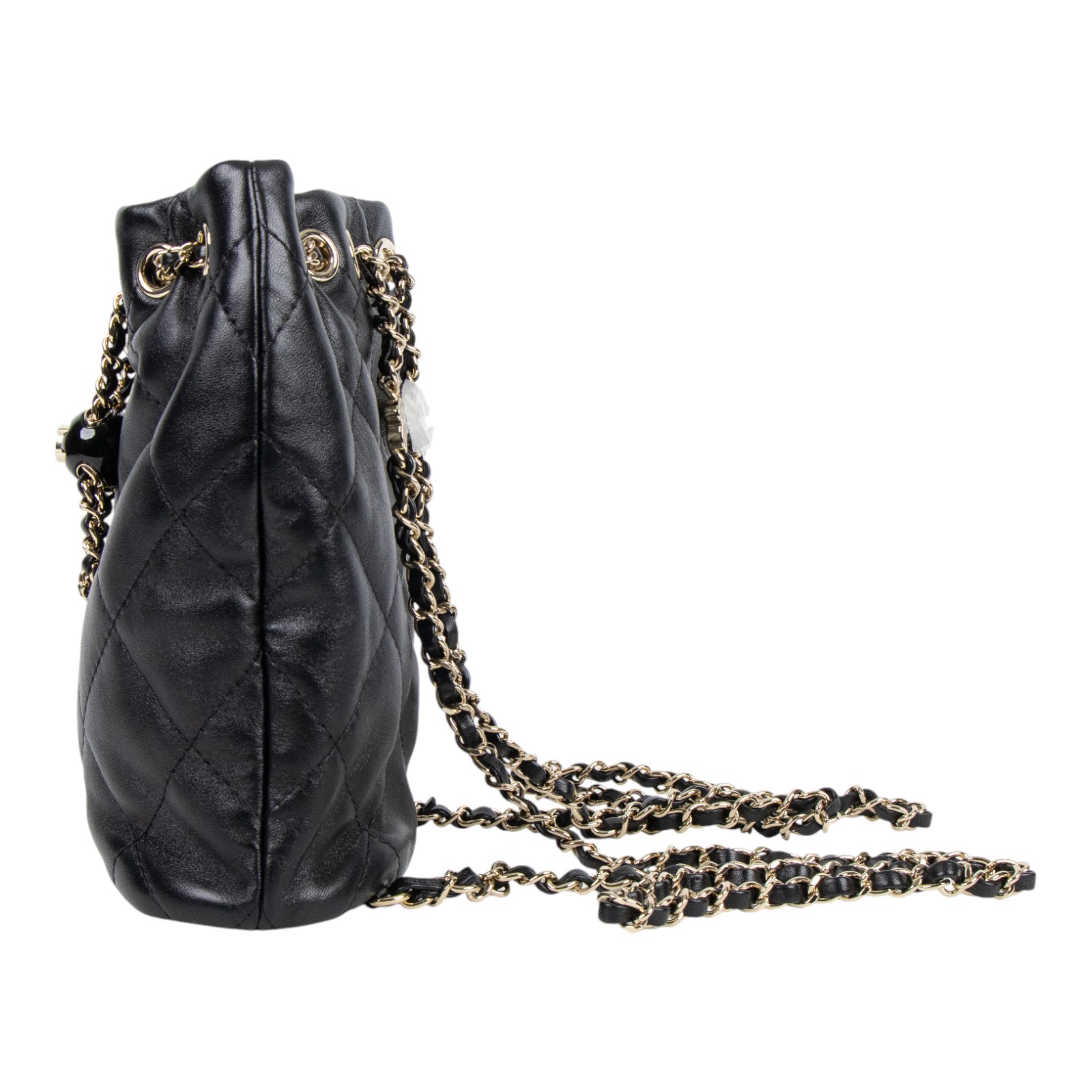 香奈兒 CHANEL 束口 後背包 AS4810 B16379 晶片款 黑羊束口後背包 原廠盒子/購買證明/防塵袋