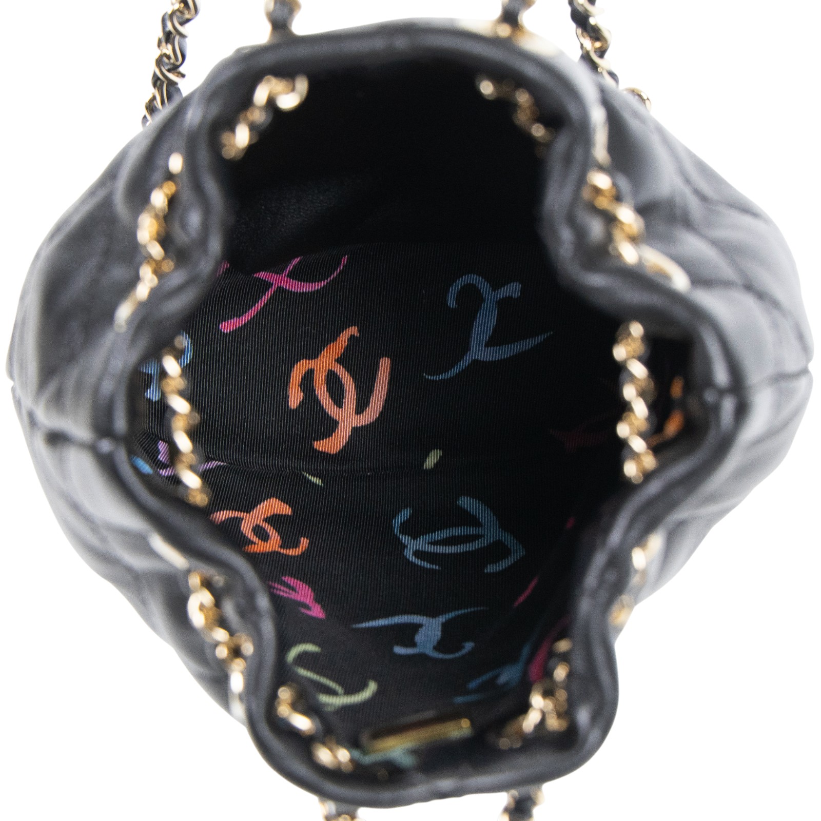 香奈兒 CHANEL 束口 後背包 AS4810 B16379 晶片款 黑羊束口後背包 原廠盒子/購買證明/防塵袋