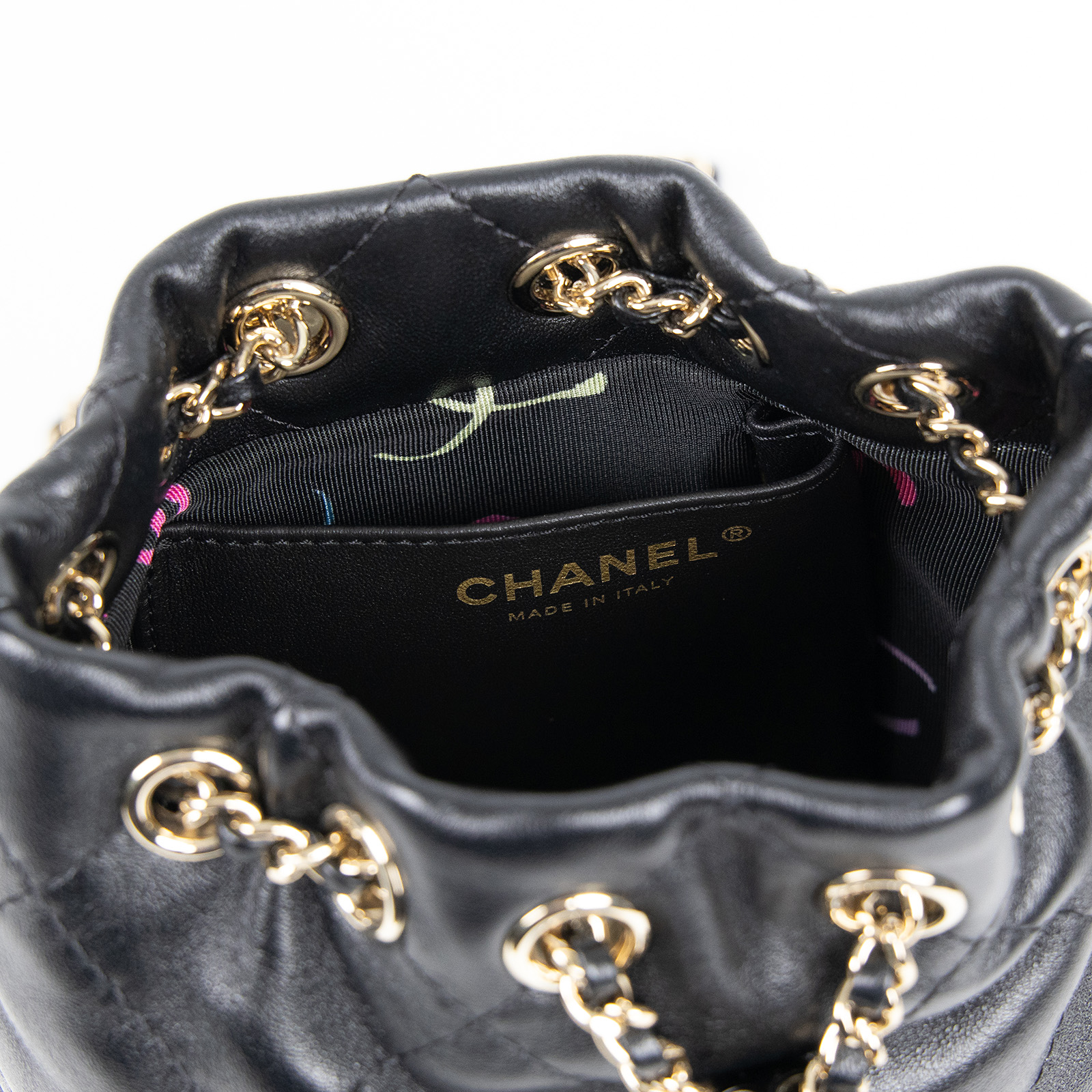 香奈兒 CHANEL 束口 後背包 AS4810 B16379 晶片款 黑羊束口後背包 原廠盒子/購買證明/防塵袋