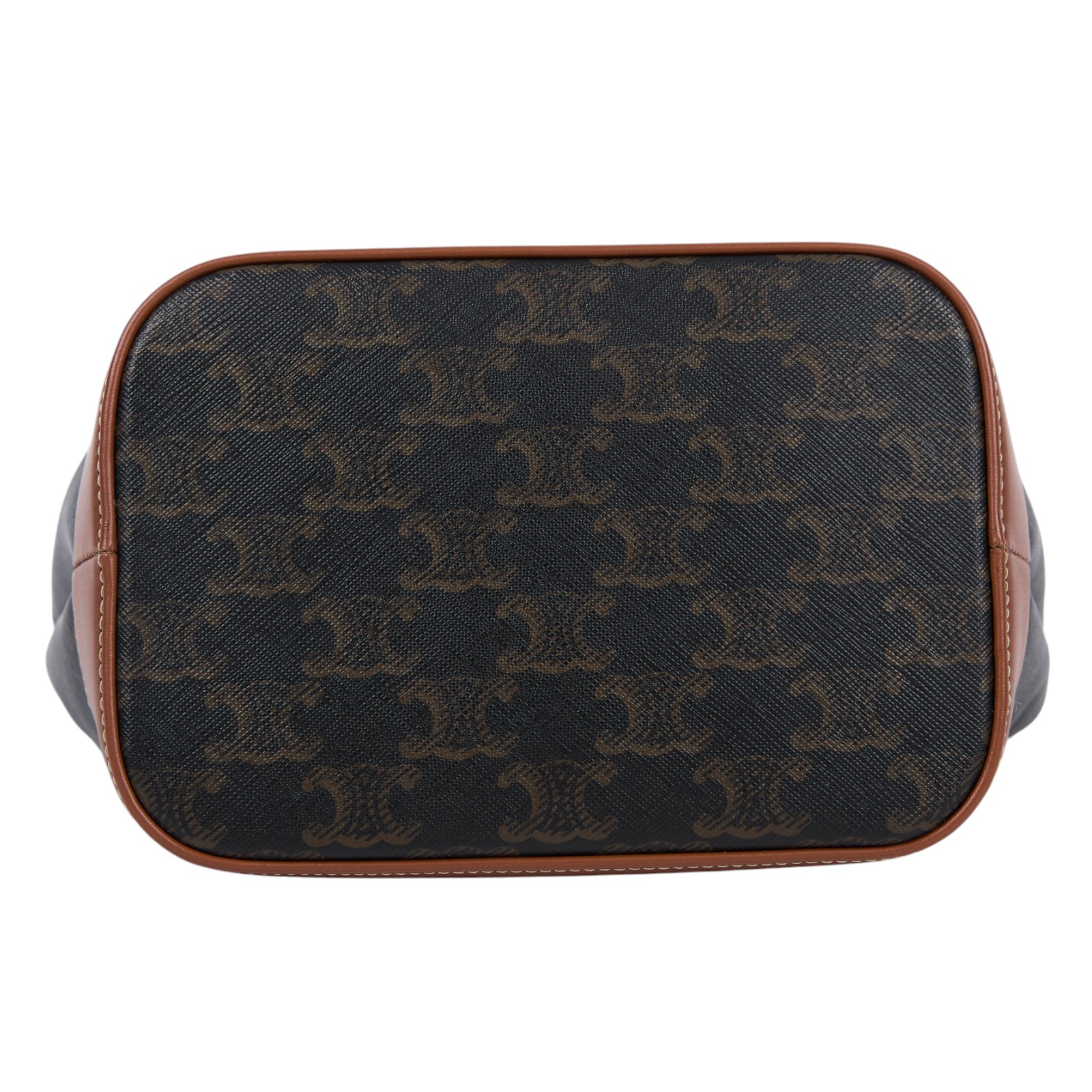 思琳 CELINE Triomphe帆布 小型 Bucket 肩背 水桶包 191442CAS  原廠盒子/購買證明/防塵袋