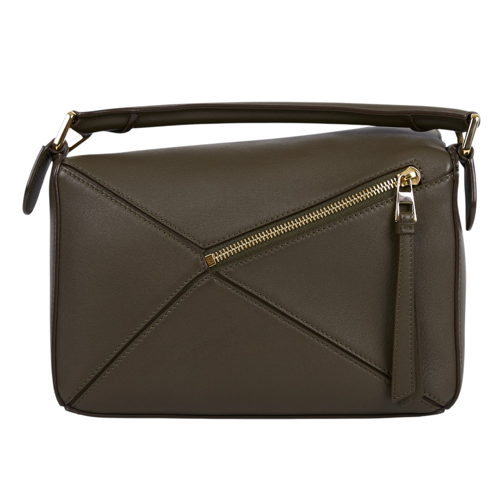 羅意威 LOEWE Small Puzzle bag 肩背 斜背包 322.30.S21 深綠PUZZLE SMALL 原廠盒子/防塵袋