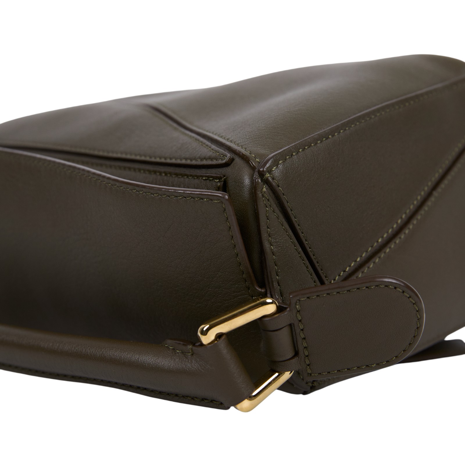 羅意威 LOEWE Small Puzzle bag 肩背 斜背包 322.30.S21 深綠PUZZLE SMALL 原廠盒子/防塵袋