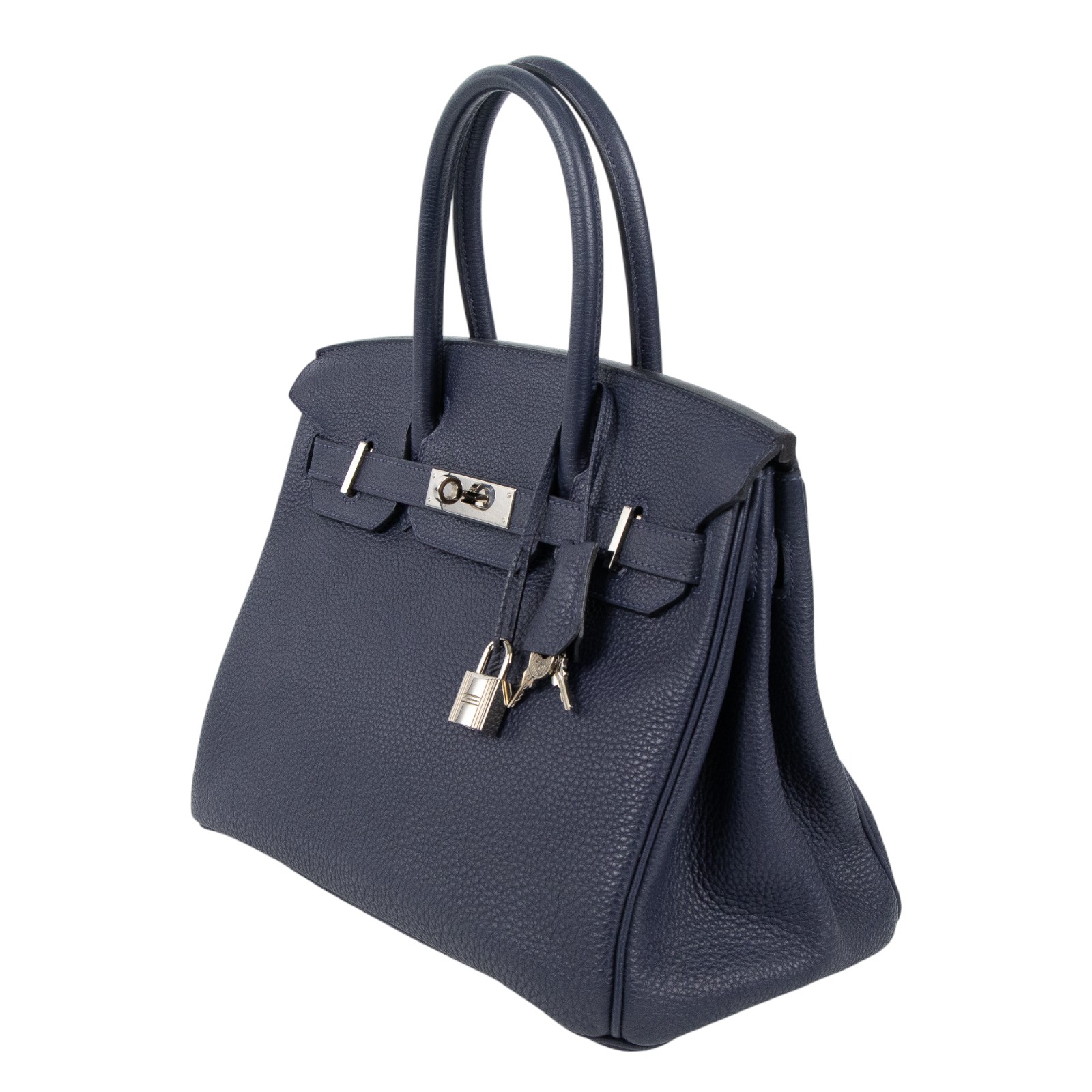 愛馬仕 Hermes Birkin Bag 柏金包 30 BK30 T刻 深藍BIRKIN30 原廠盒子(盒子破損)/鎖組