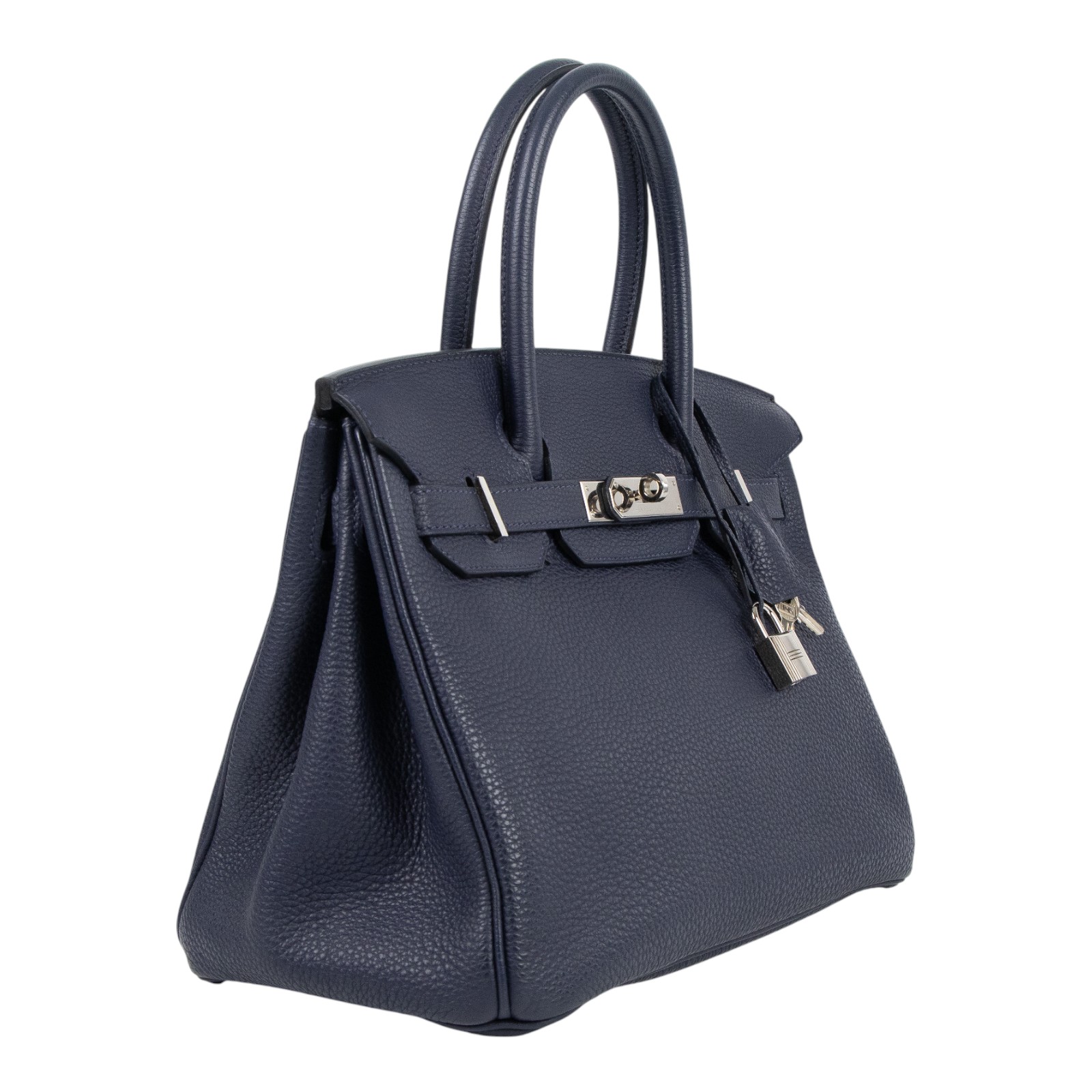 愛馬仕 Hermes Birkin Bag 柏金包 30 BK30 T刻 深藍BIRKIN30 原廠盒子(盒子破損)/鎖組