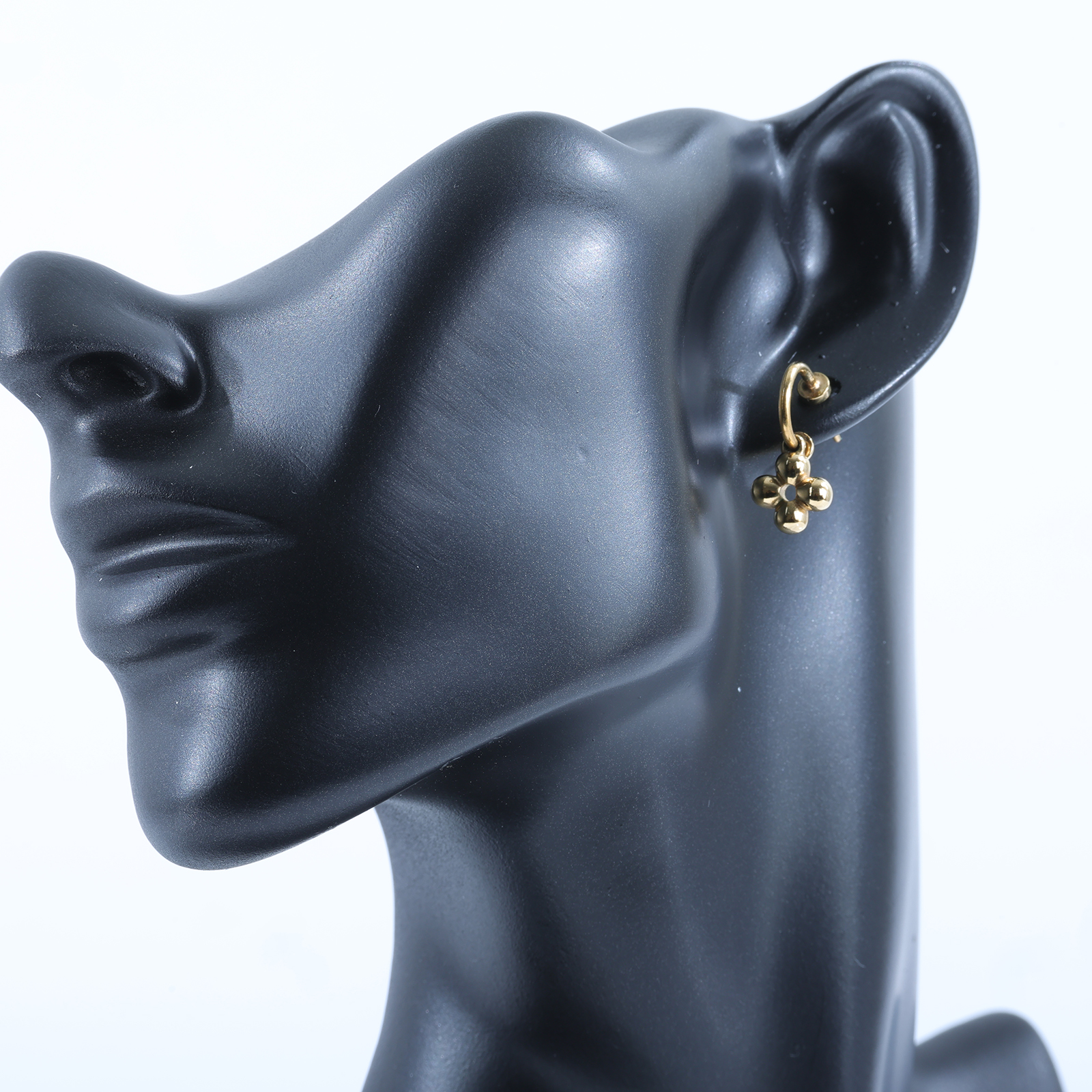 路易威登 LOUIS VUITTON LV Circle 耳釘 M64859 金色原花耳環