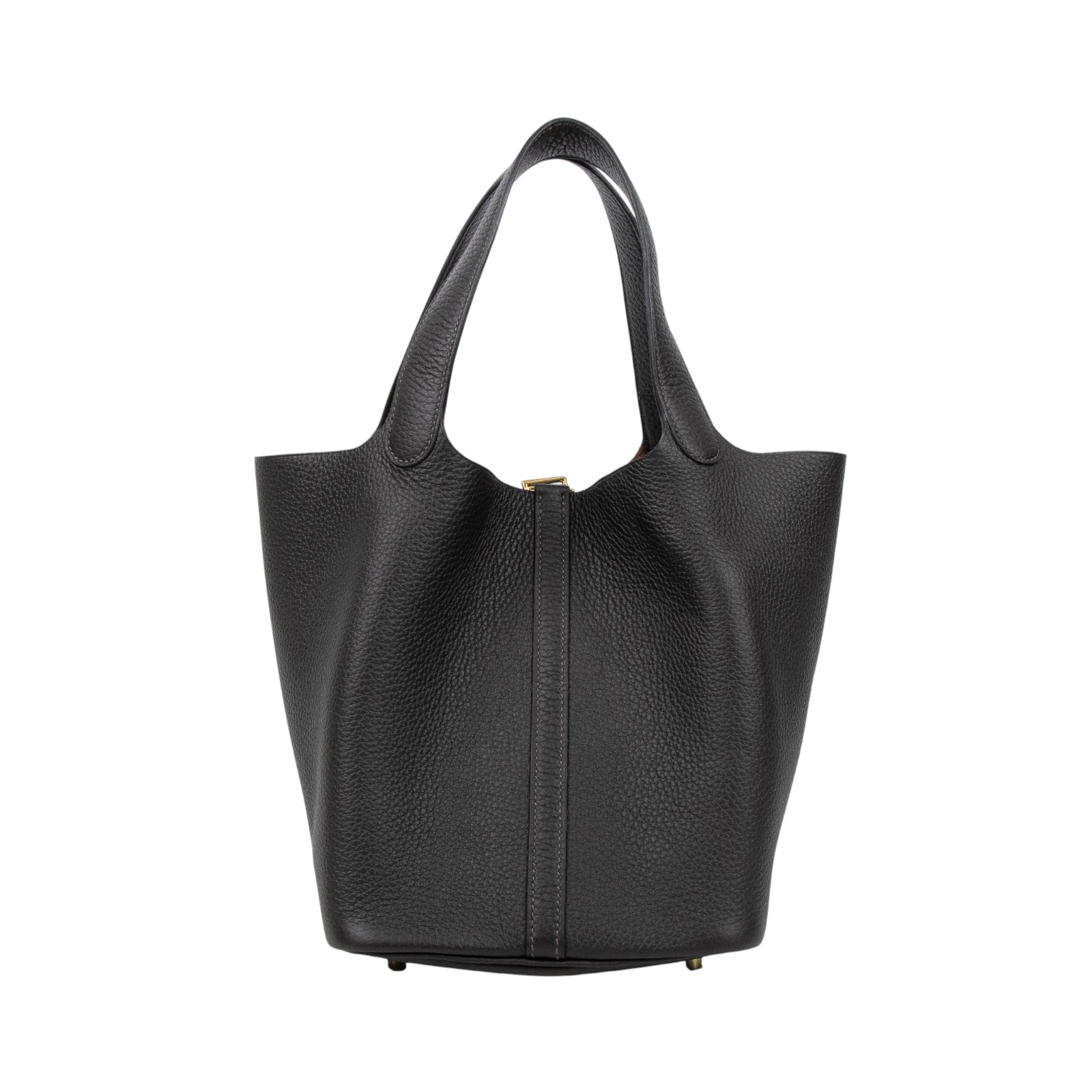 愛馬仕 Hermes Picotin Lock 22 菜籃子包 金色五金 烏木色 H060991CC46 /U刻  防塵袋/鎖組/國外購買證明