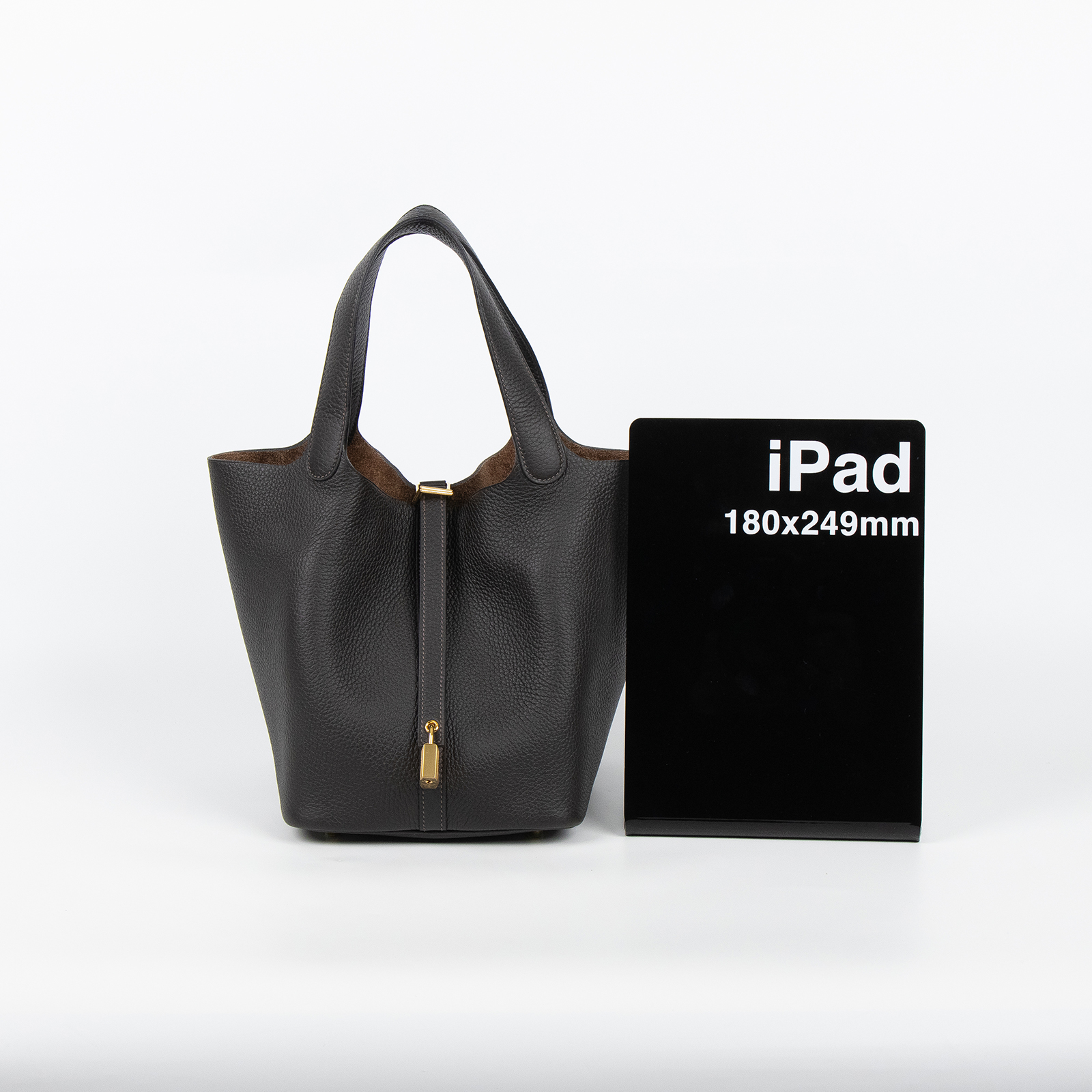 愛馬仕 Hermes Picotin Lock 22 菜籃子包 金色五金 烏木色 H060991CC46 /U刻  防塵袋/鎖組/國外購買證明