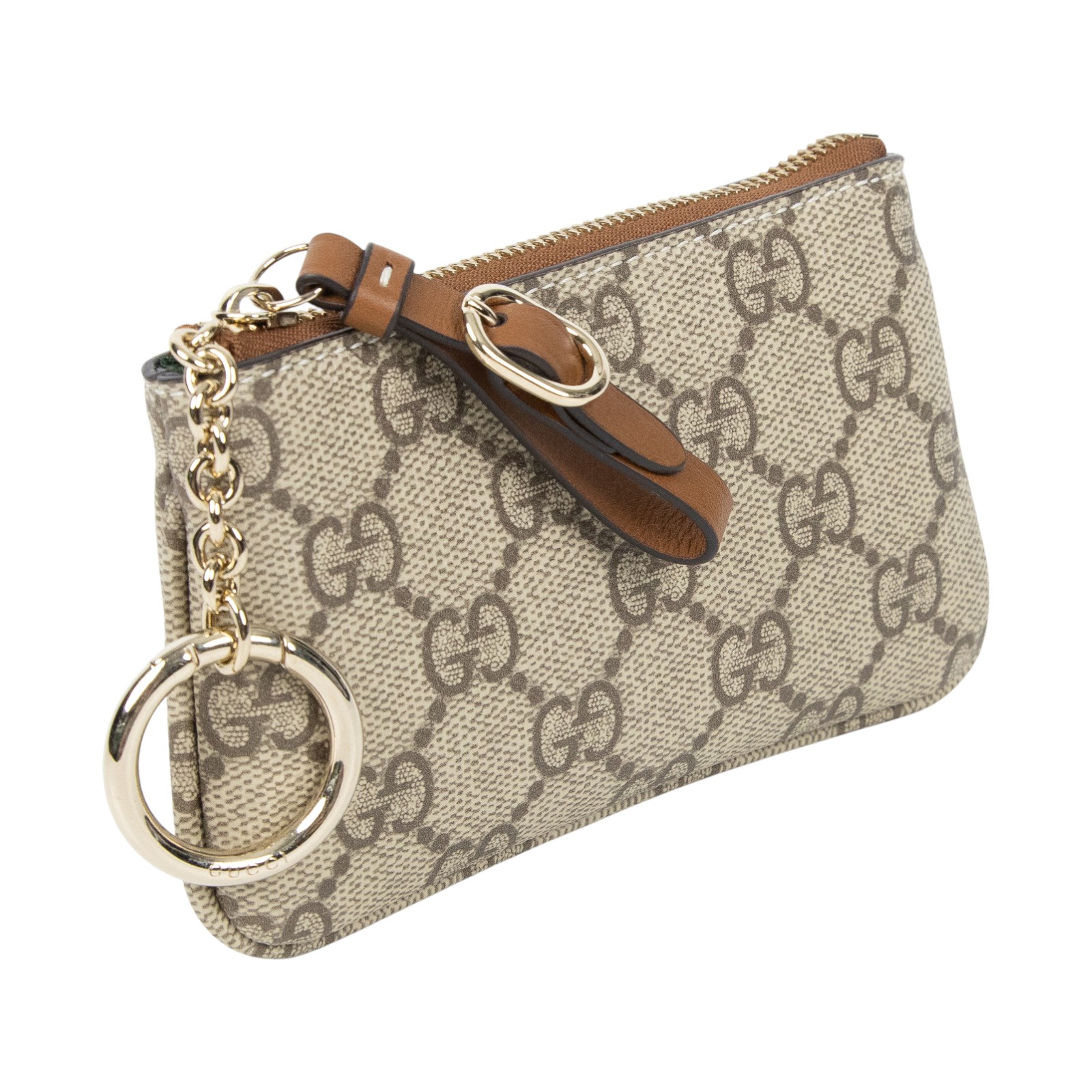 古馳 GUCCI GG Emblem 拉鍊 鑰匙包 ‎819113 FAD6L G紋拉鍊鑰匙包 無附屬品