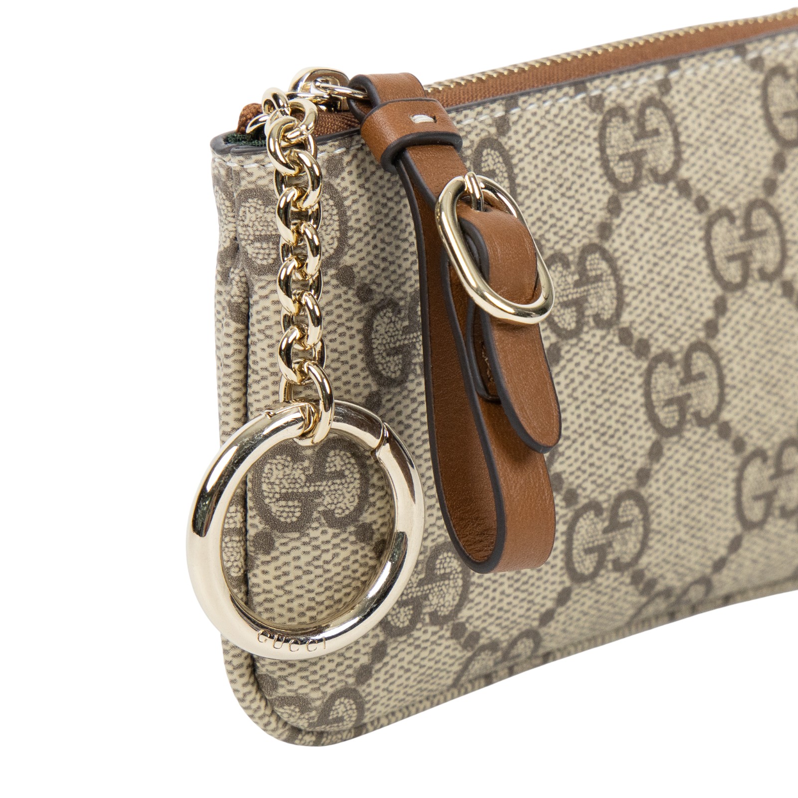 古馳 GUCCI GG Emblem 拉鍊 鑰匙包 ‎819113 FAD6L G紋拉鍊鑰匙包 無附屬品