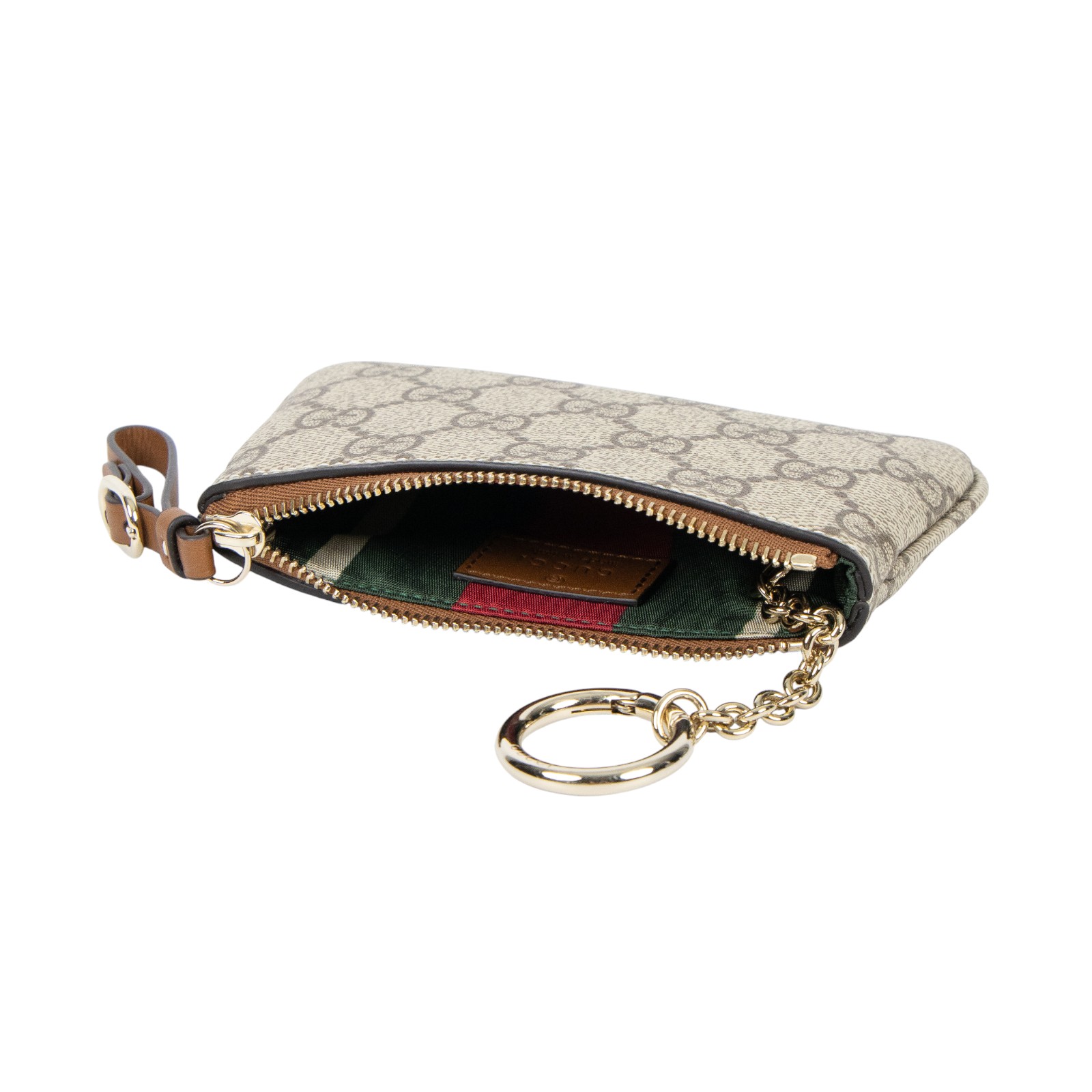 古馳 GUCCI GG Emblem 拉鍊 鑰匙包 ‎819113 FAD6L G紋拉鍊鑰匙包 無附屬品