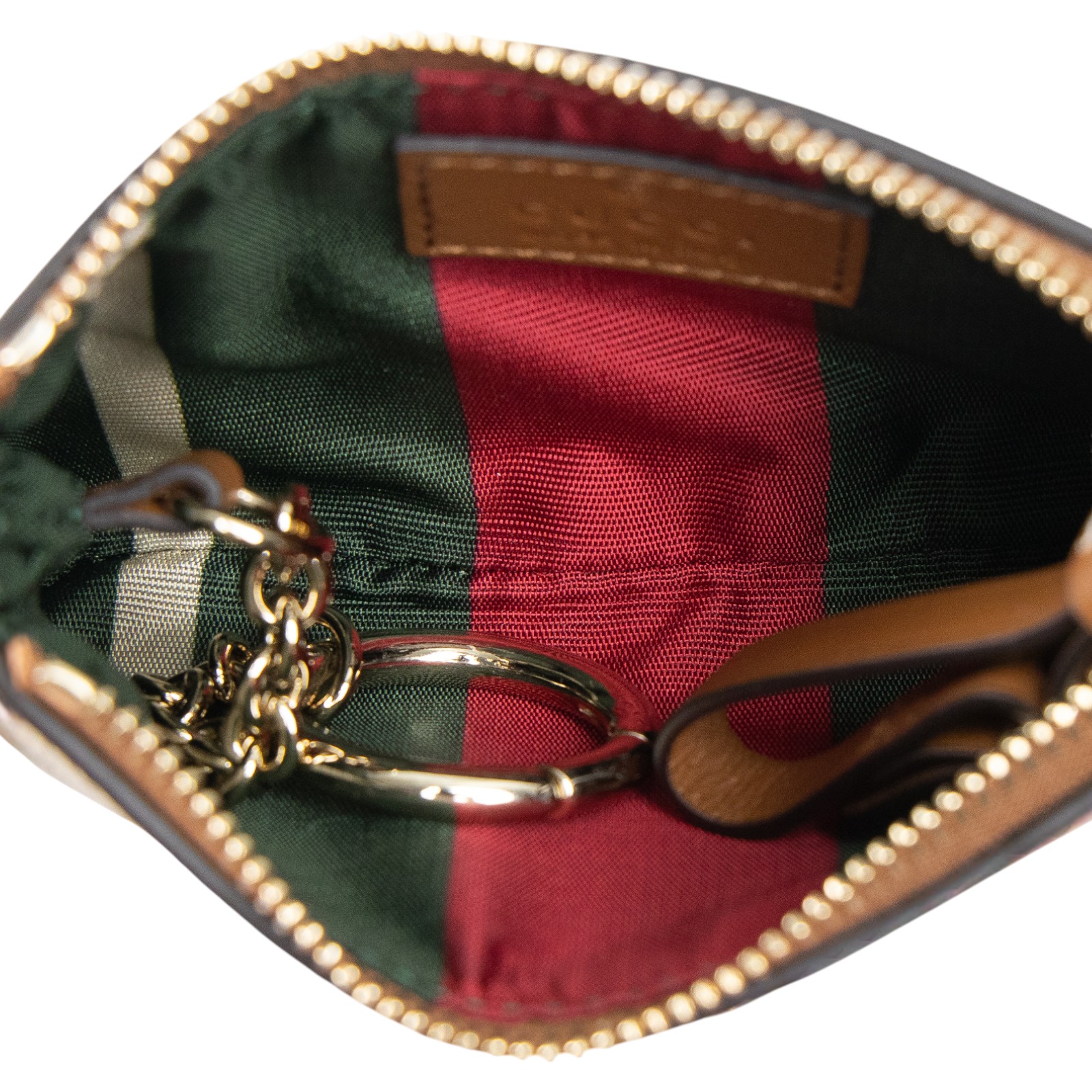 古馳 GUCCI GG Emblem 拉鍊 鑰匙包 ‎819113 FAD6L G紋拉鍊鑰匙包 無附屬品