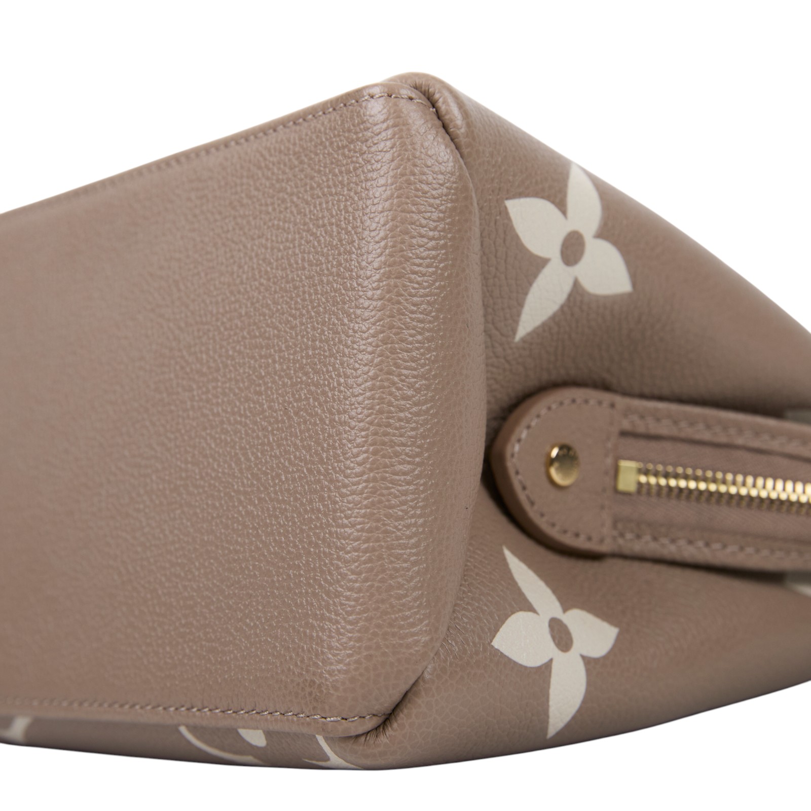 路易威登 LOUIS VUITTON Petit Palais 斑鳩灰奶油 壓花粒面牛皮 手提包 單肩包 M58914 晶片款  防塵袋/購買證明/鎖組