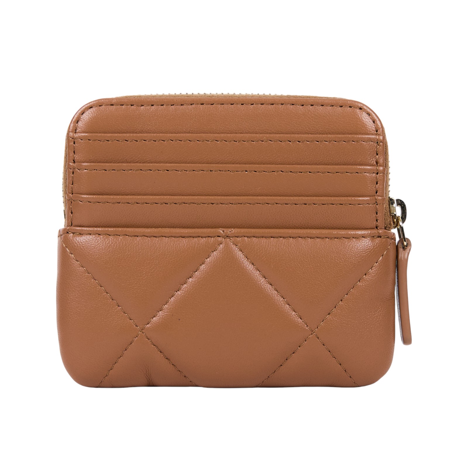 香奈兒 CHANEL 19 菱格紋 拉鍊零錢包 AP2086 晶片款 焦糖19吐司零錢包 原廠盒子/防塵袋