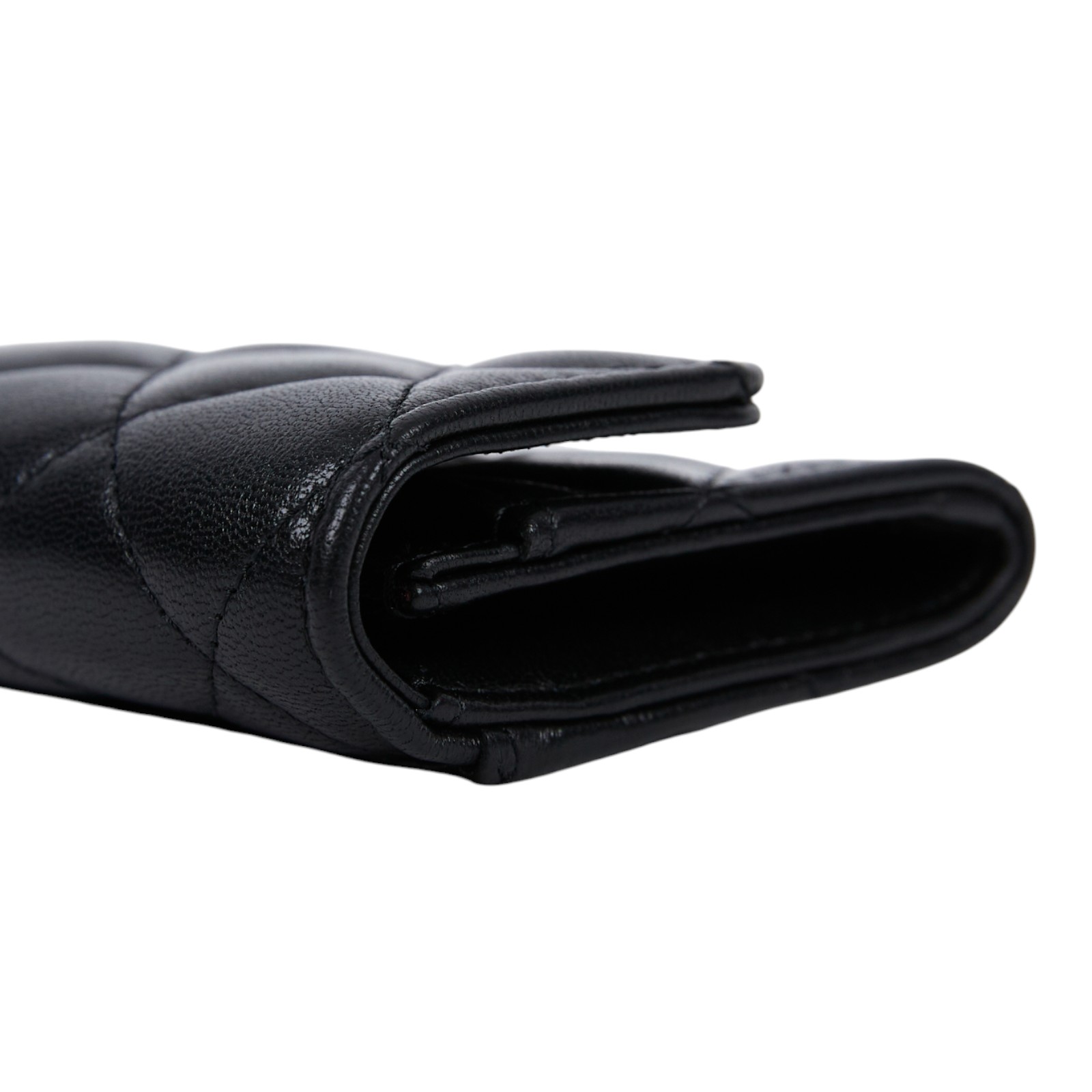 香奈兒 CHANEL 經典口蓋卡片夾 AP0214 29開 黑羊單層卡包 原廠盒子/防塵袋/保證卡