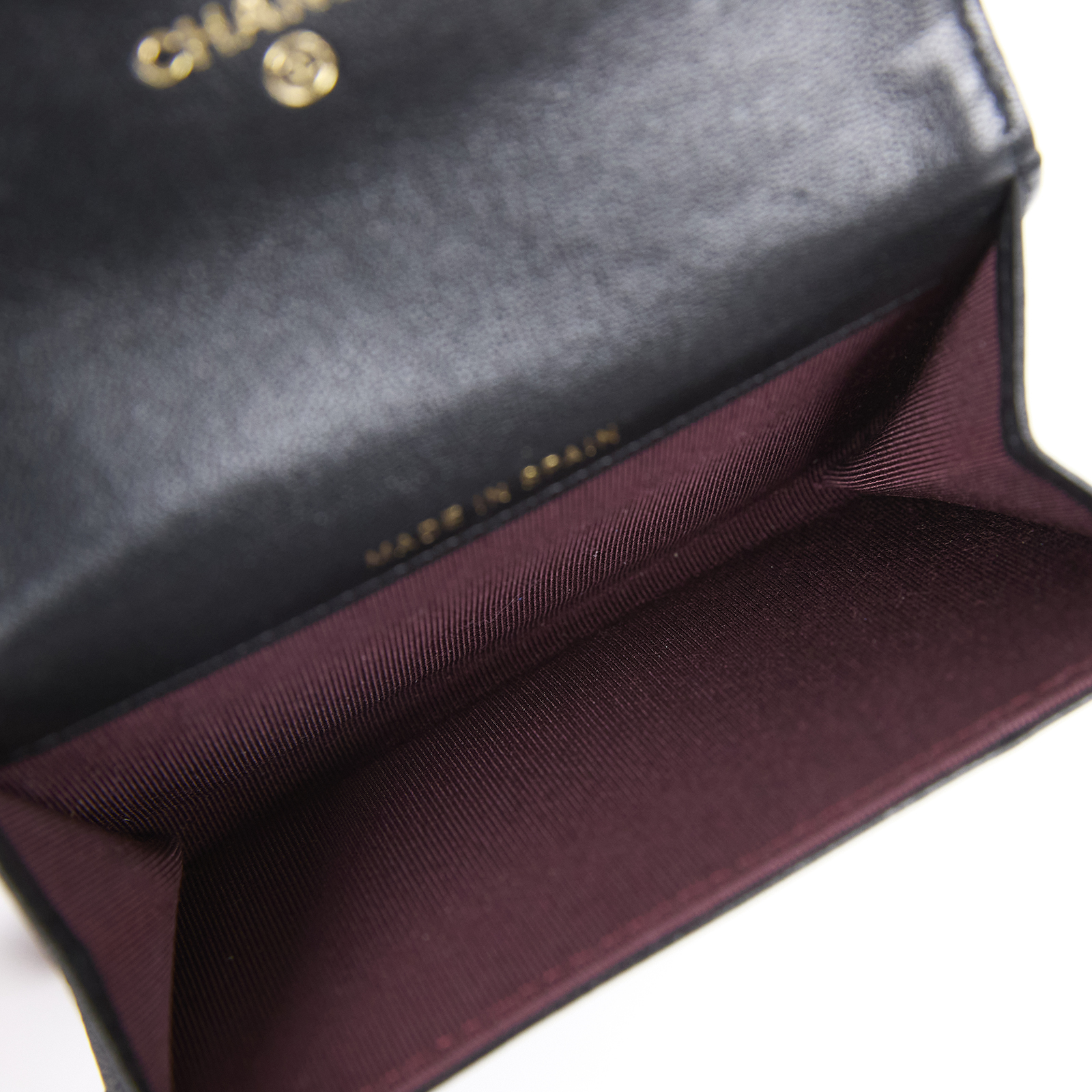 香奈兒 CHANEL 經典口蓋卡片夾 AP0214 29開 黑羊單層卡包 原廠盒子/防塵袋/保證卡