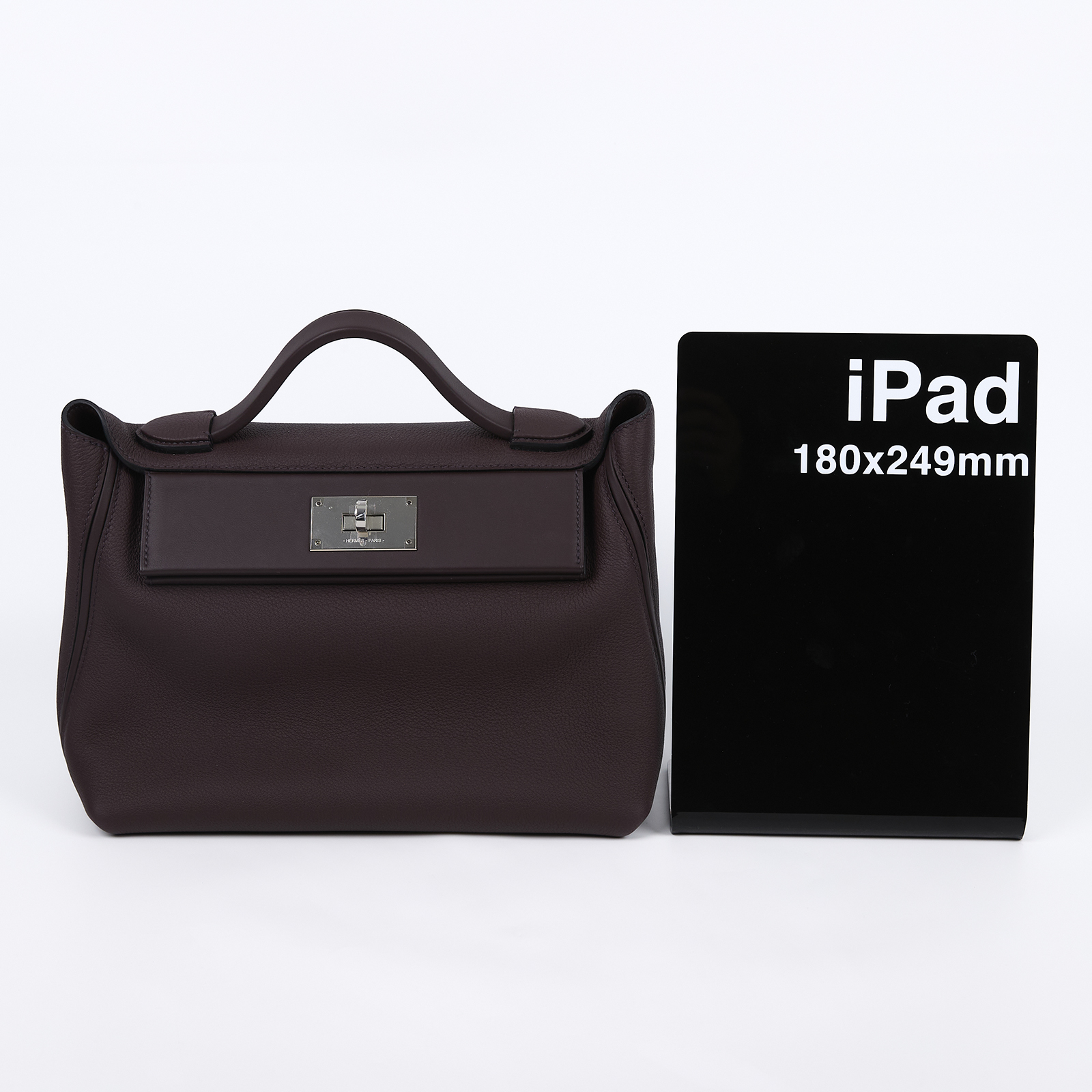 愛馬仕 Hermes 24/24 29 手提包 銀色五金 馬鞍紅色 H075240CKBE /  原廠盒子/防塵袋/背帶/電子購買證明影本