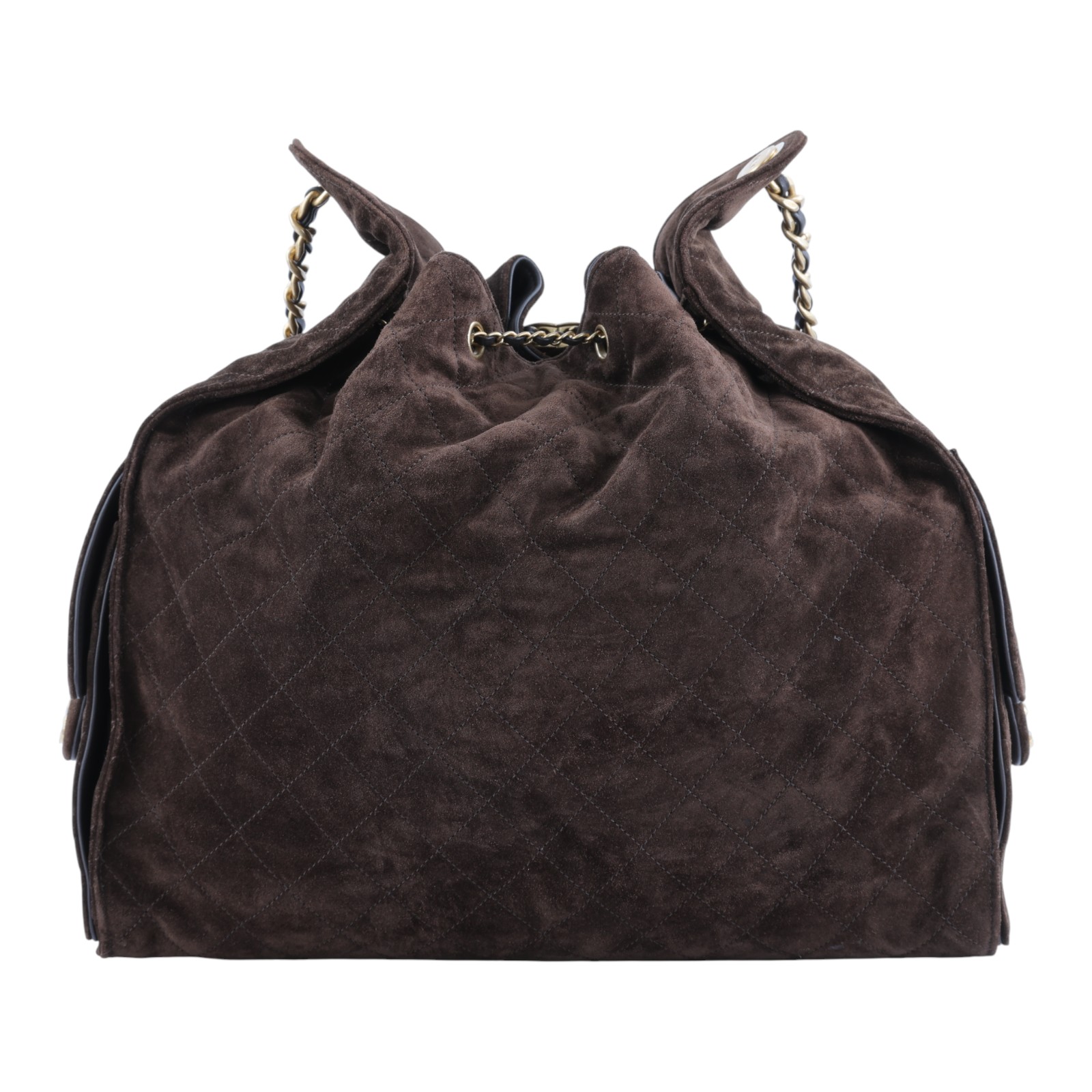 香奈兒 CHANEL 2025 春夏 25 大型包 AS5553 B18799 晶片款 咖啡麂皮25包 大款 原廠盒子/防塵袋