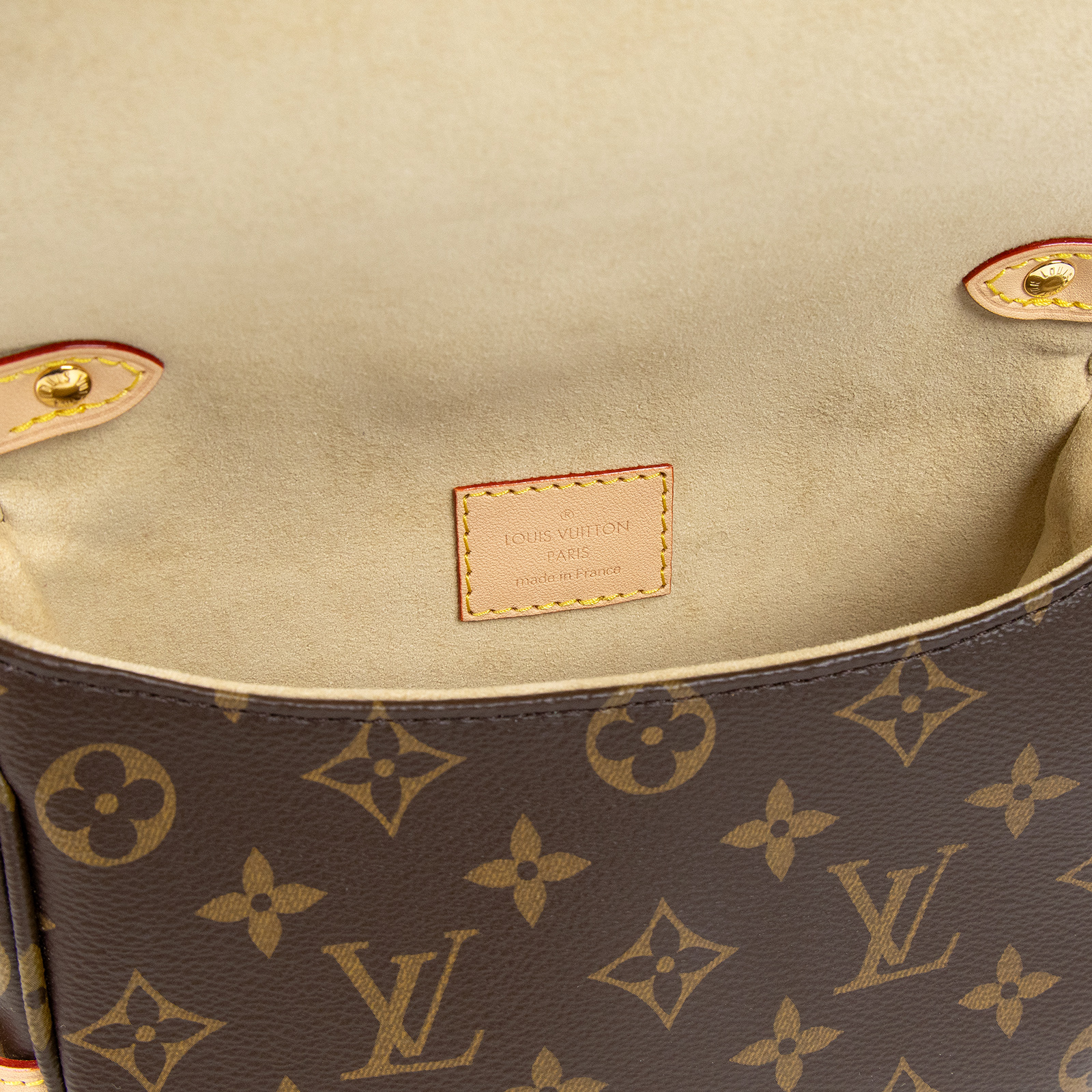 路易威登 LOUIS VUITTON Saumur BB  手提 馬鞍斜背包 M46740 晶片款 原花Saumur BB肩背包 原廠盒子/防塵袋/背帶3