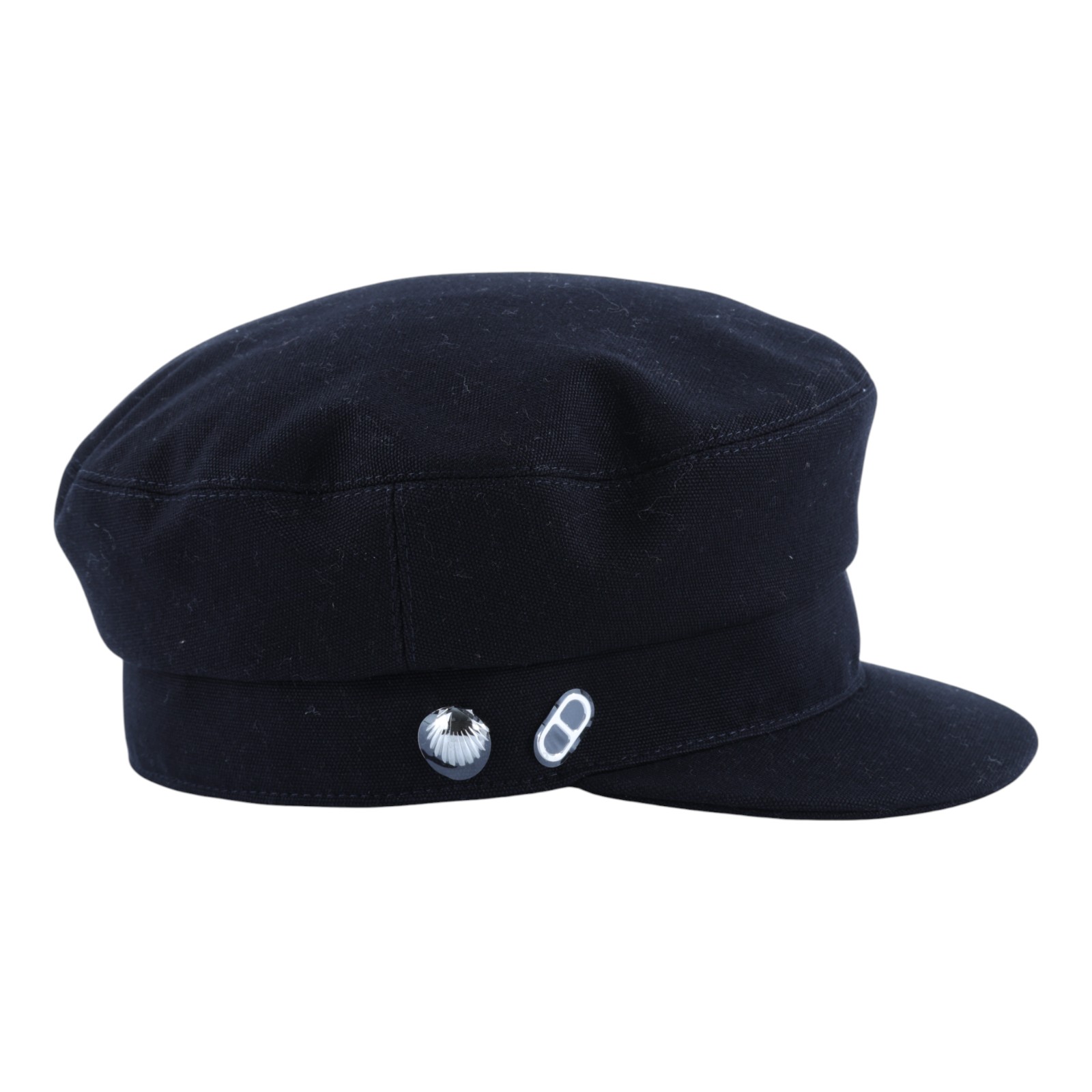 愛馬仕 Hermes Giulietta Clou de Selle 帽 H232042Nv0258 232042N 0258 黑羊毛報童帽#58 無附屬品